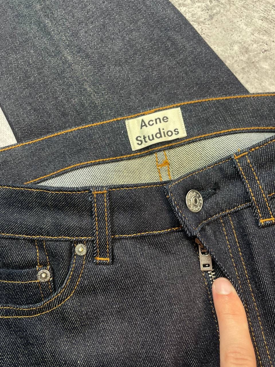 Acne Studios Vintage Acne Studios Raw Denim Indigo Dark Jeans Y2K Size 27" / US 4 / IT 40 - 7 Thumbnail