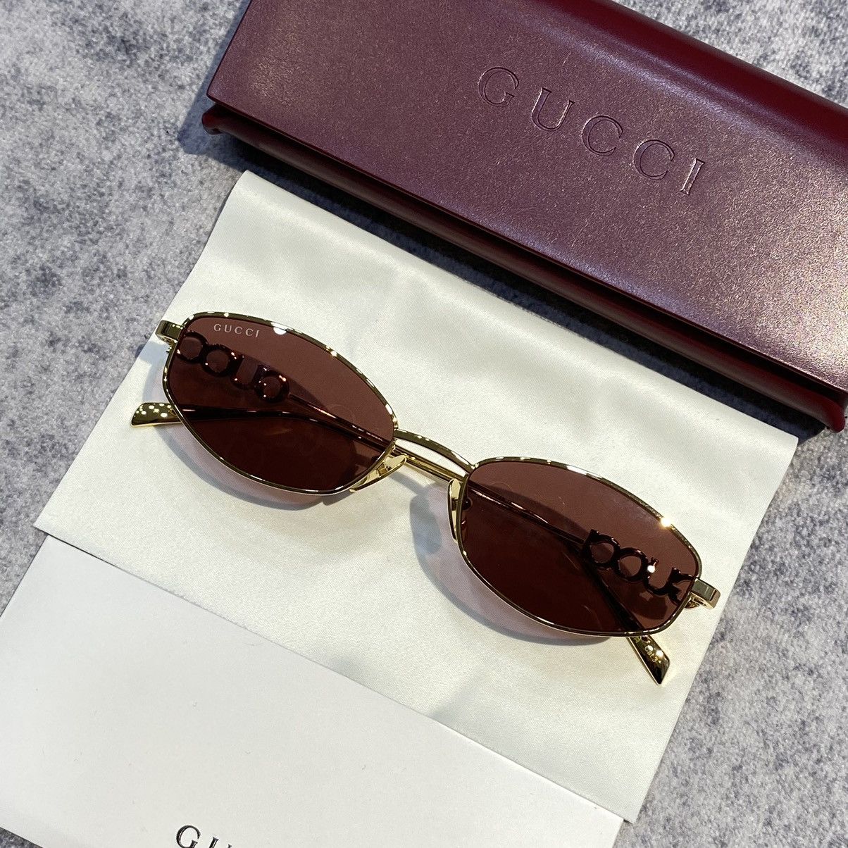 Gucci GUCCI GG1802S 002 GOLD RED Size ONE SIZE - 3 Thumbnail