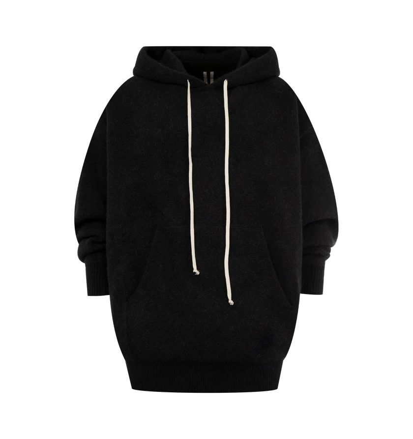 Rick Owens o1h1sh11225 Hun Hoodie in Black Size US M / EU 48-50 / 2 - 1 Thumbnail
