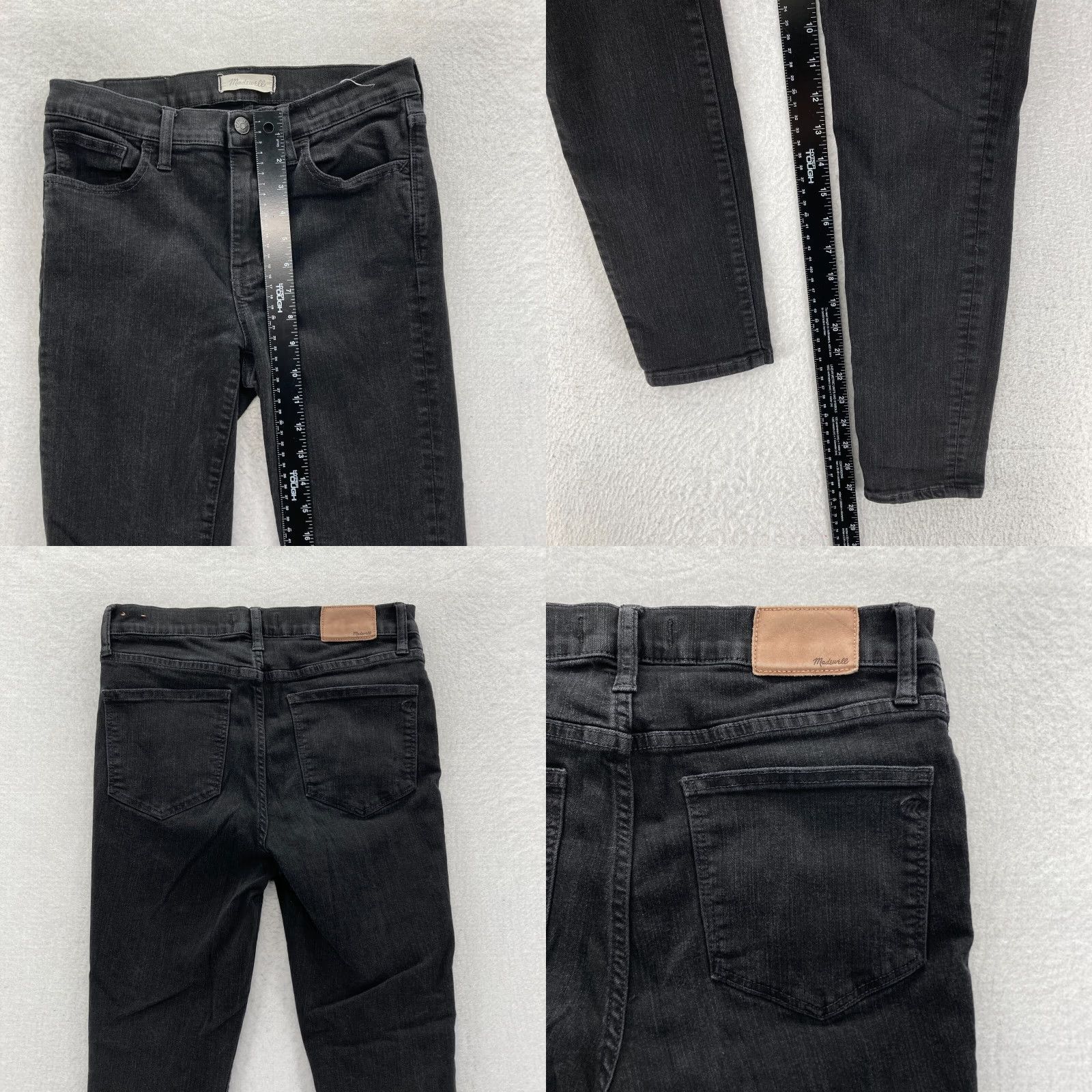 Madewell Madewell Roadtripper Jeans Women's Size 28 Black Stretch Denim Skinny Jeans Size 28" / US 6 / IT 42 - 8 Thumbnail
