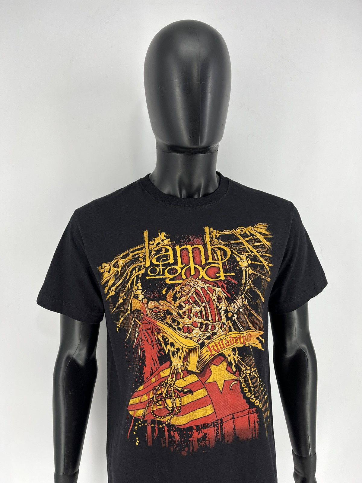 Band Tees × Vintage Vintage Lamb Of God Y2K Tshirt Tee Horror Face Size US L / EU 52-54 / 3 - 3 Thumbnail