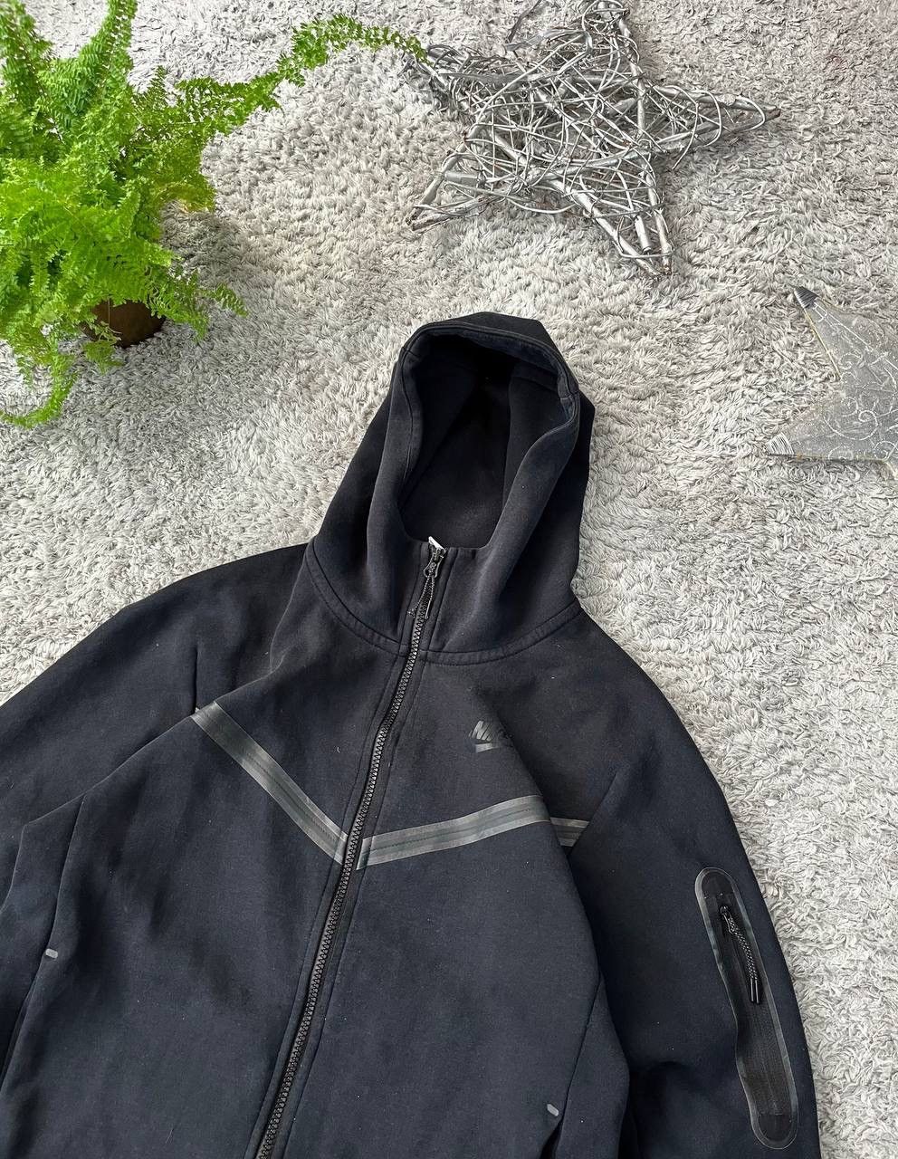 Nike × Vintage Nike Zip Hoodie Tech-Fleece Streetwear Drill Logo Swoosh Size US S / EU 44-46 / 1 - 2 Thumbnail