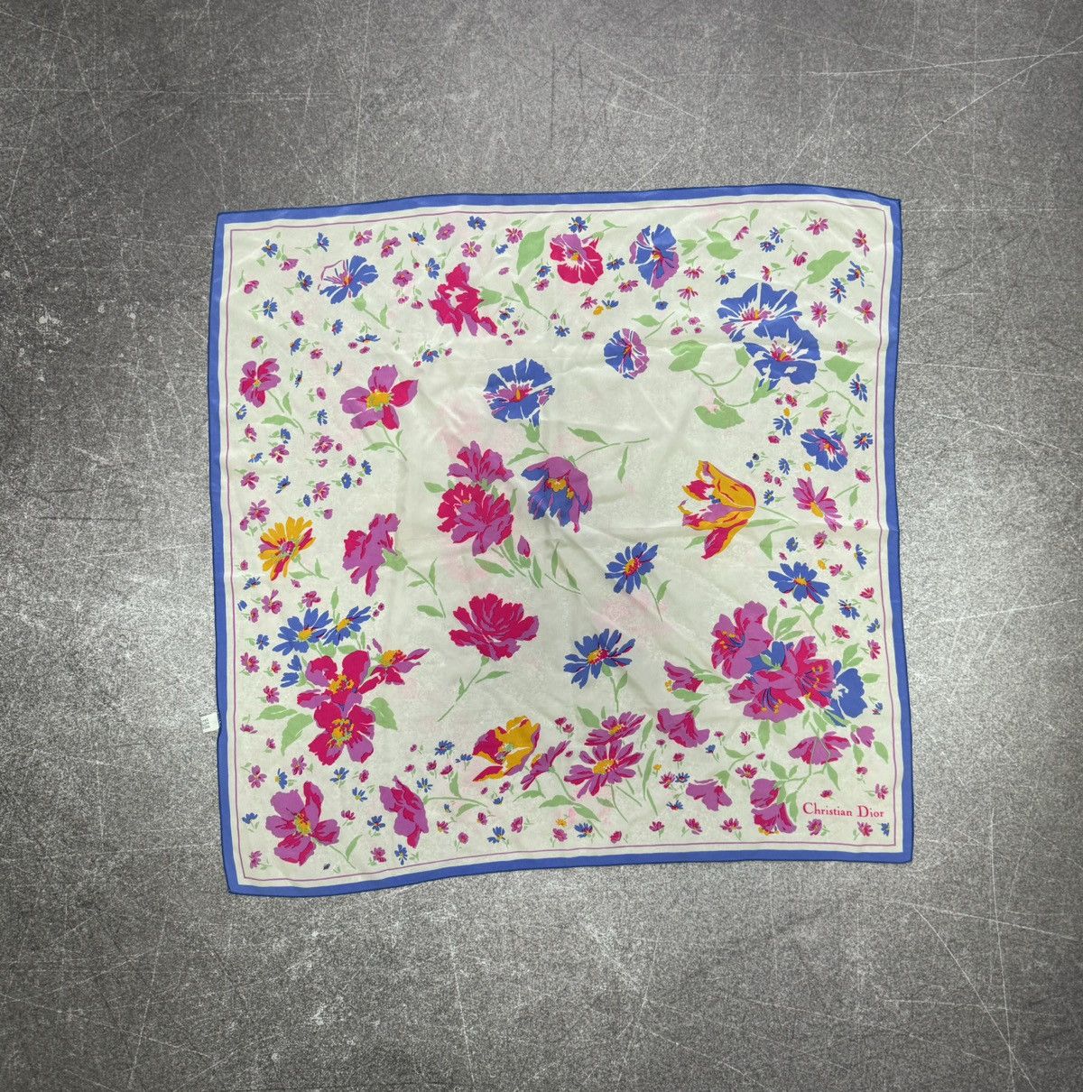 Christian Dior Monsieur Handkerchief Christian Dior Vintage Silk Made in France Size ONE SIZE - 1 Thumbnail