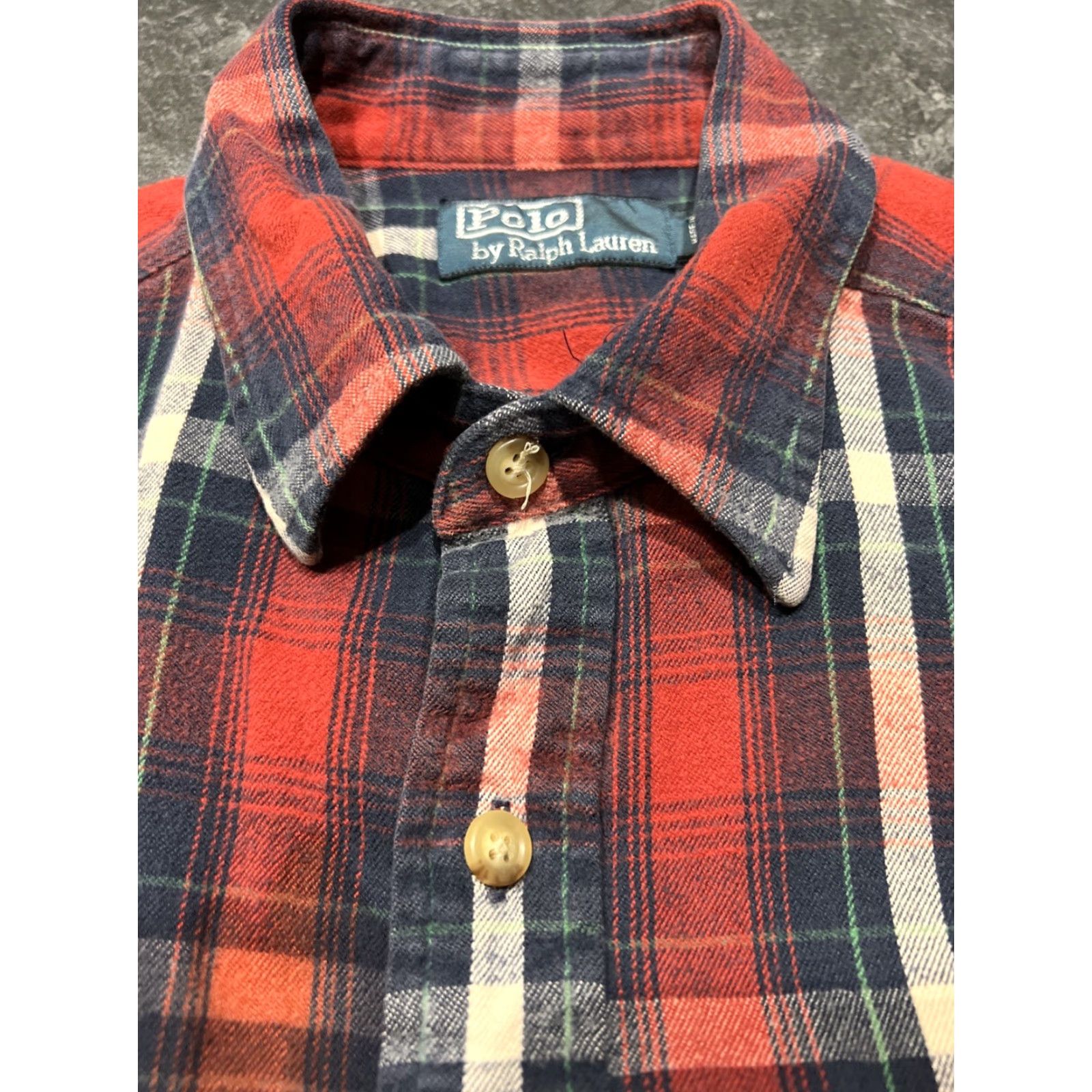 Polo Ralph Lauren Polo Ralph Lauren Mens Red Blue Plaid Flannel Shirt Adult Medium Long Sleeve Classic Casual Button-Up Size US M / EU 48-50 / 2 - 6 Thumbnail