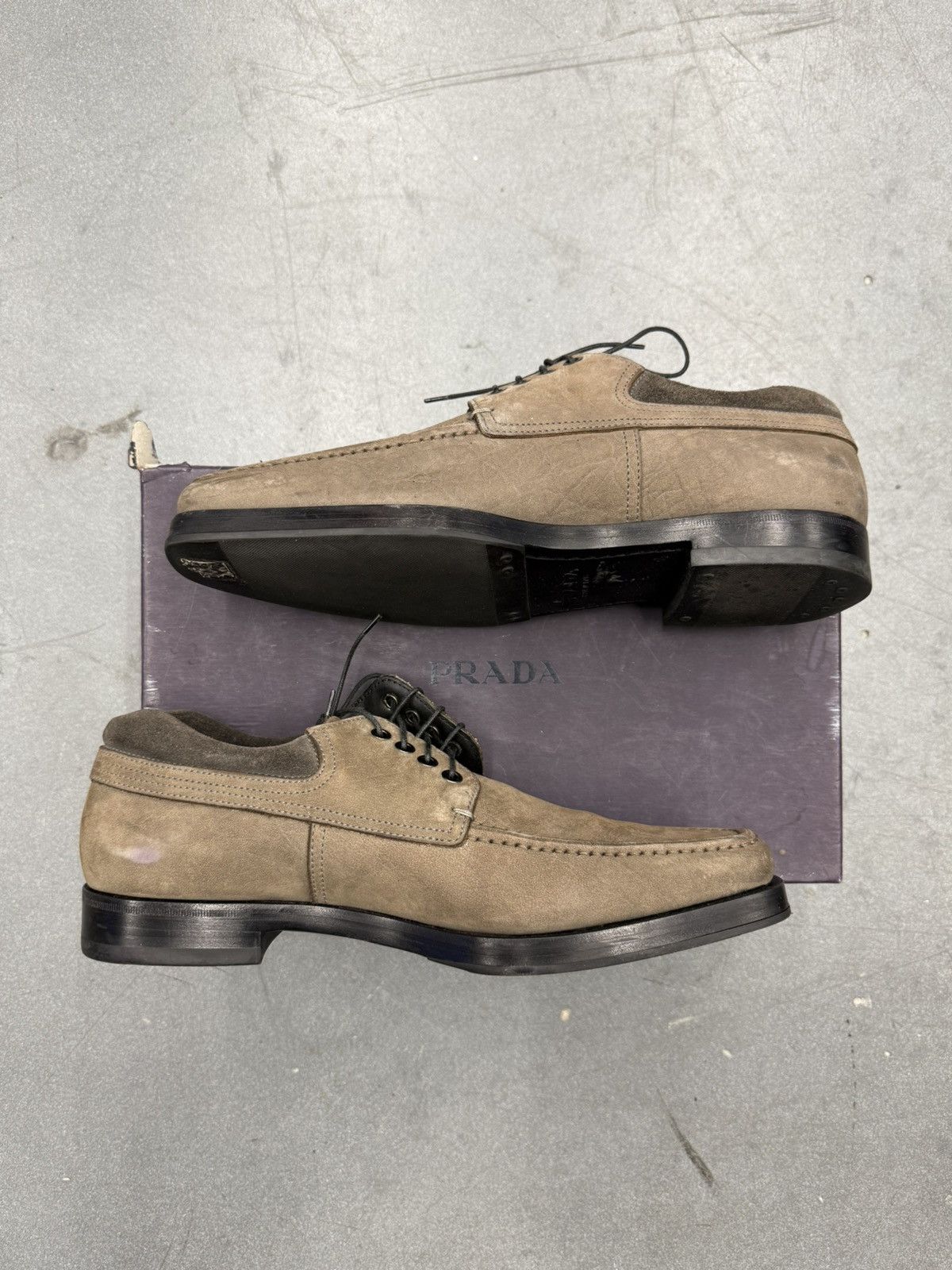 Prada Prada Capra Nero Brown Suede Dress Shoes Prada 6.5 / US 8 Size US 8 / EU 41 - 2 Thumbnail