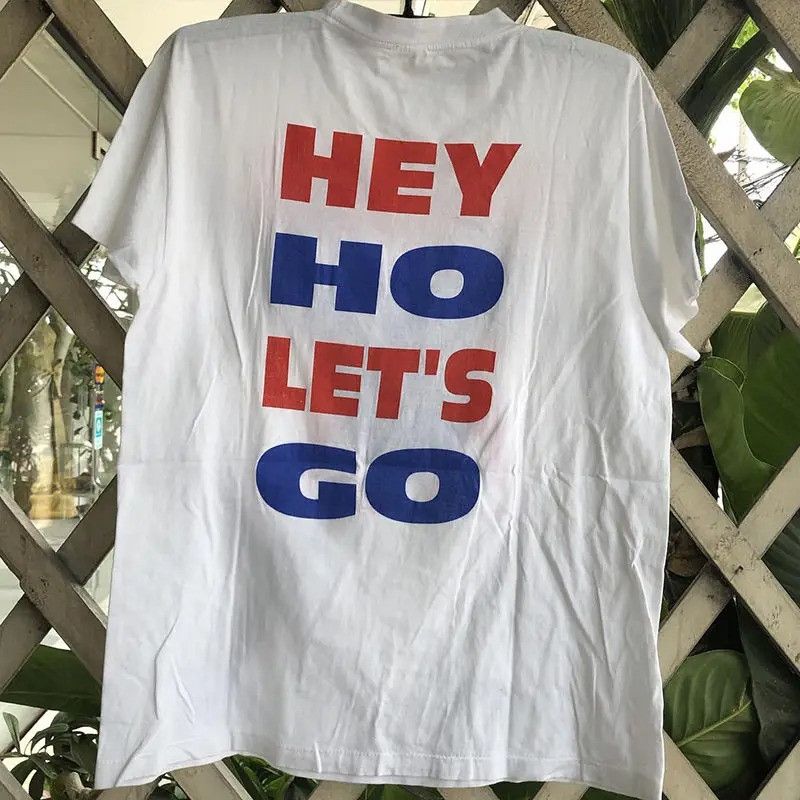 Vintage Hey Lets Go T-Shirt Size US XL / EU 56 / 4 - 2 Thumbnail