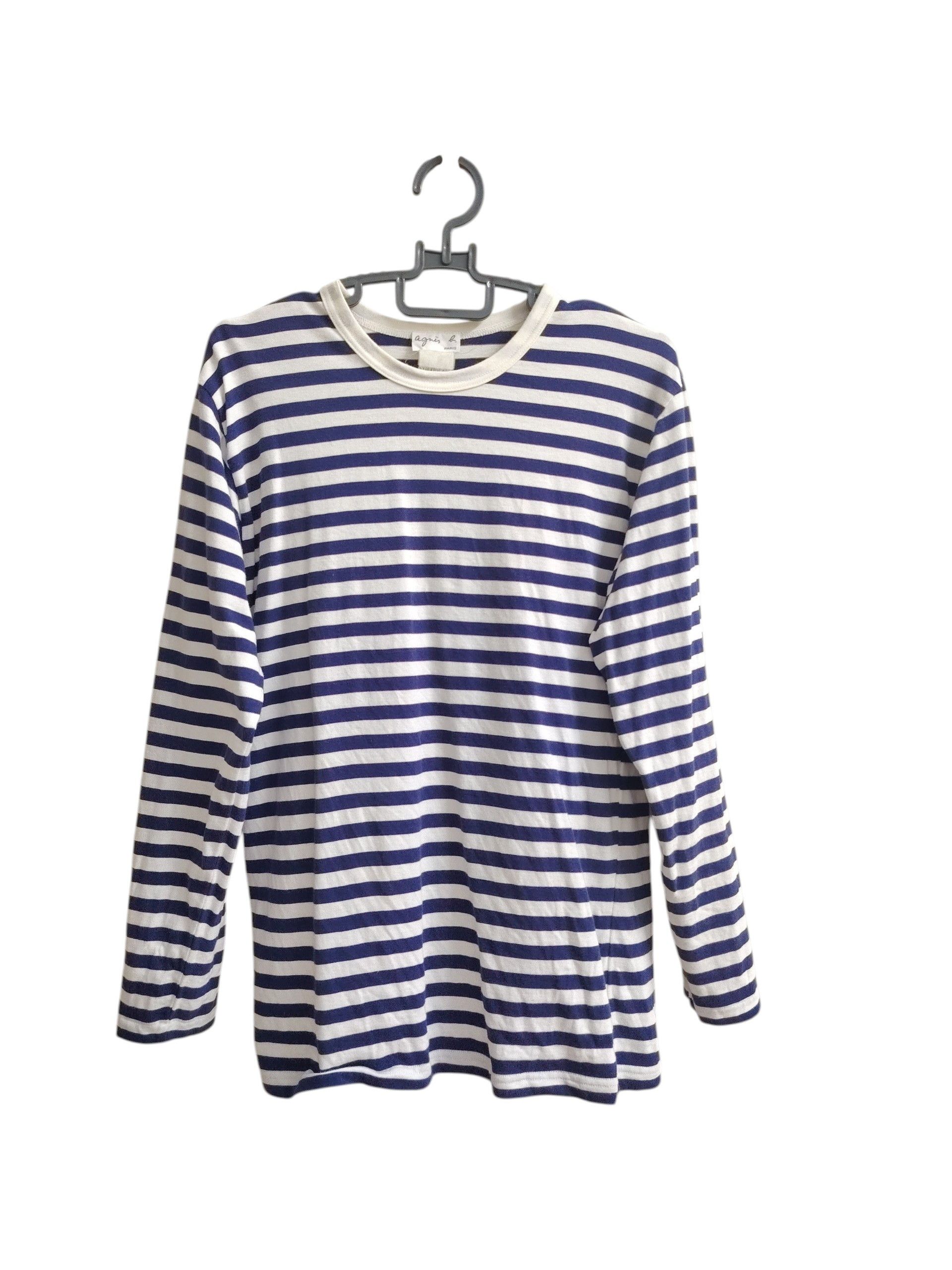 トップス agnes b. homme / Border Long Sleeve Tee Designer × Vintage × agnes b. Vintage Agnes B Homme Paris Border