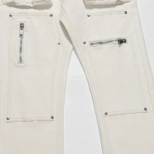 Jean zipper flared jeans Size US 28 / EU 44 - 7 Thumbnail