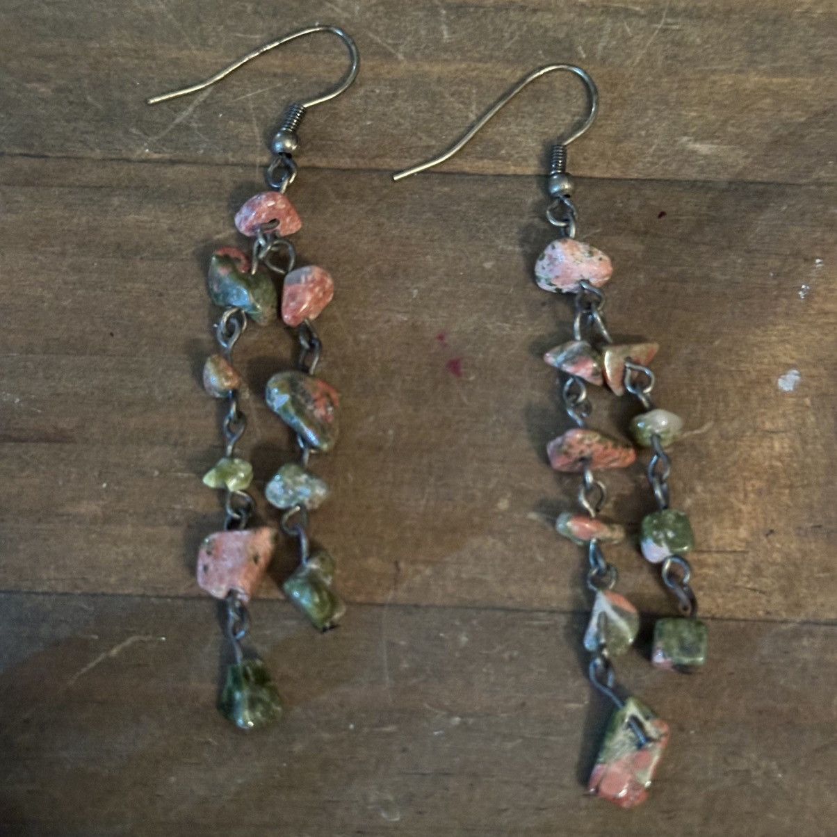 Other Multi strand Unakite bead necklace and earrings set Size ONE SIZE - 6 Thumbnail