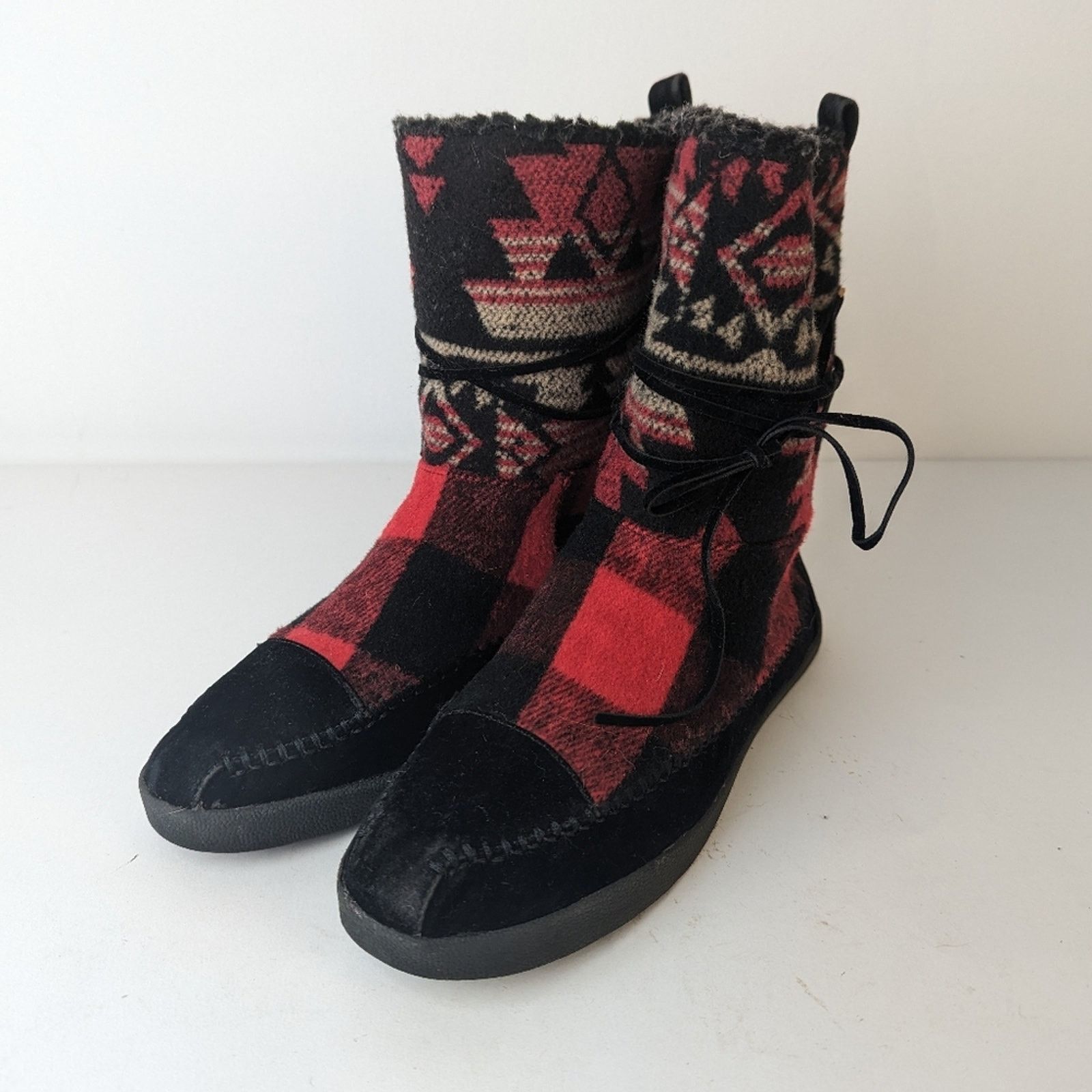 Steve Madden Madden Girl Jackmen Plaid Boots - 7.5 Size US 7.5 / IT 37.5 - 1 Thumbnail