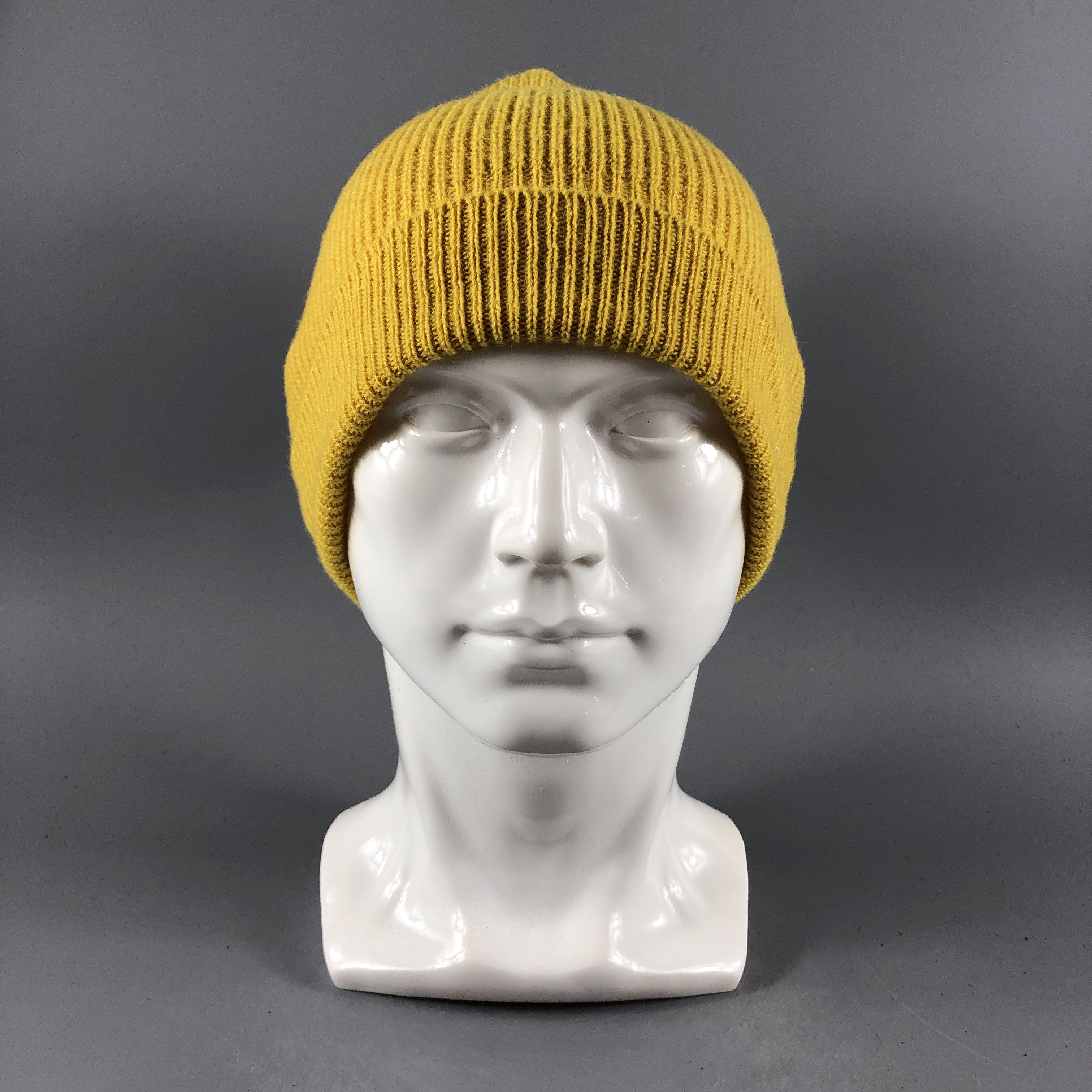 Japanese Brand × Vintage Unknown Yellow Minimalist Beanie Snow Hat Snow Cap -D764 Size ONE SIZE - 8 Thumbnail