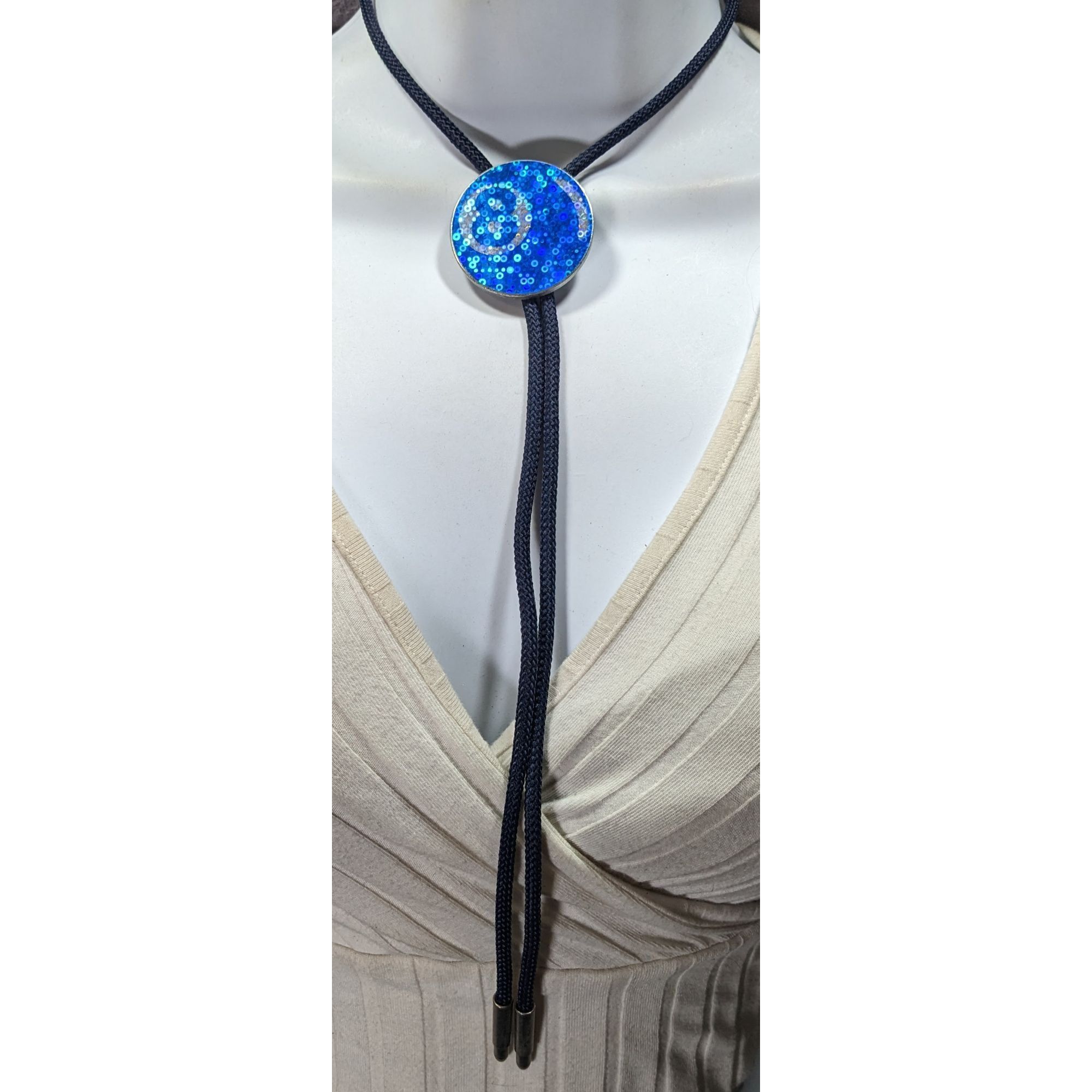 Other Vintage Handmade Holographic Bolo Tie With Pog Slammer Size ONE SIZE - 2 Thumbnail