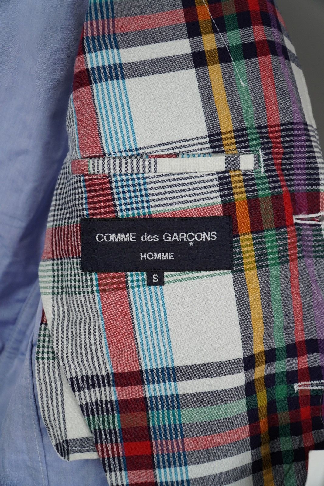 Comme des Garcons × Comme des Garcons Homme Comme Des Garcons Homme - Multi Color Flannel Blazer Men’s Size 44S - 9 Thumbnail