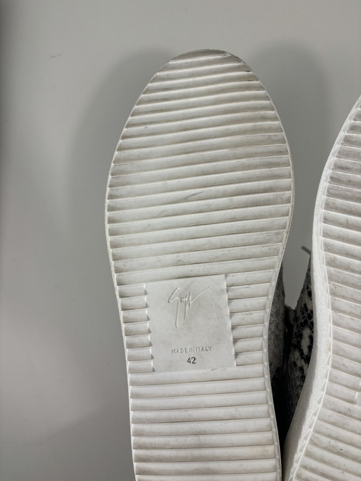 Giuseppe Zanotti Giuseppe Zanotti May London Roccia Snakeskin Sneakers Shoes Size US 9 / EU 42 - 18 Thumbnail