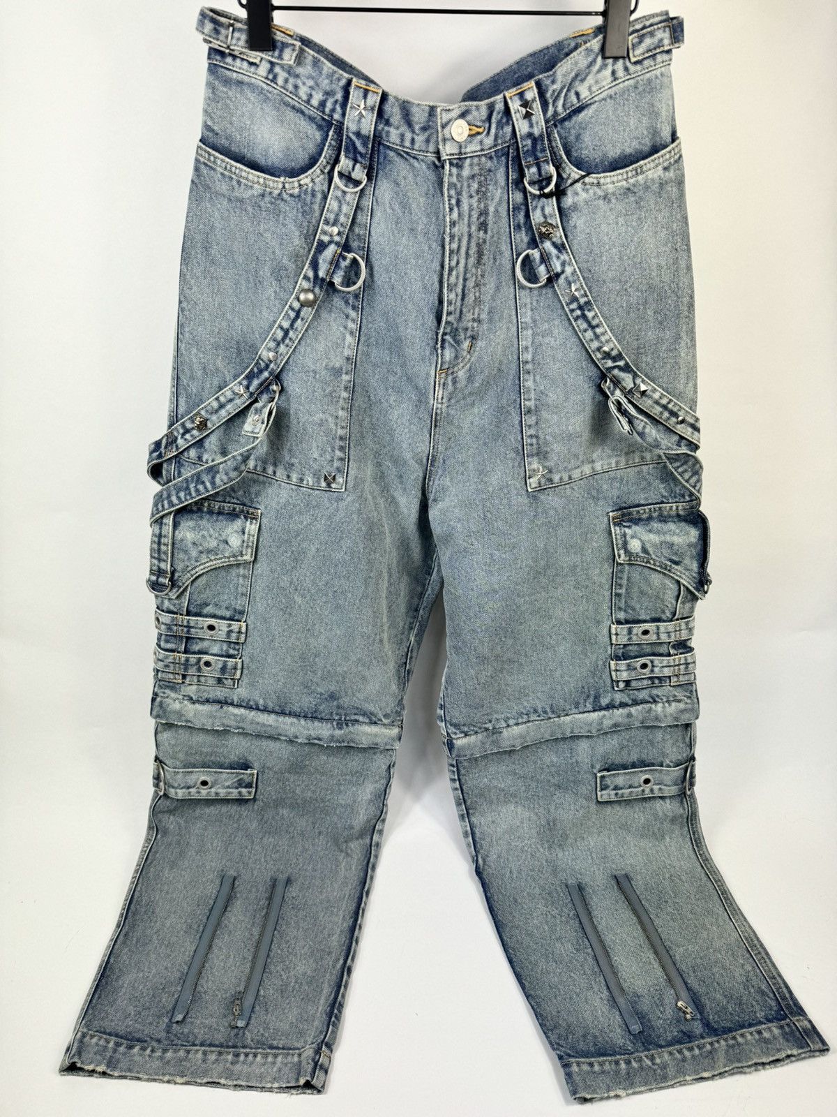 image of Balenciaga Raver Japan Denim Jeans in Blue, Men's (Size 34)