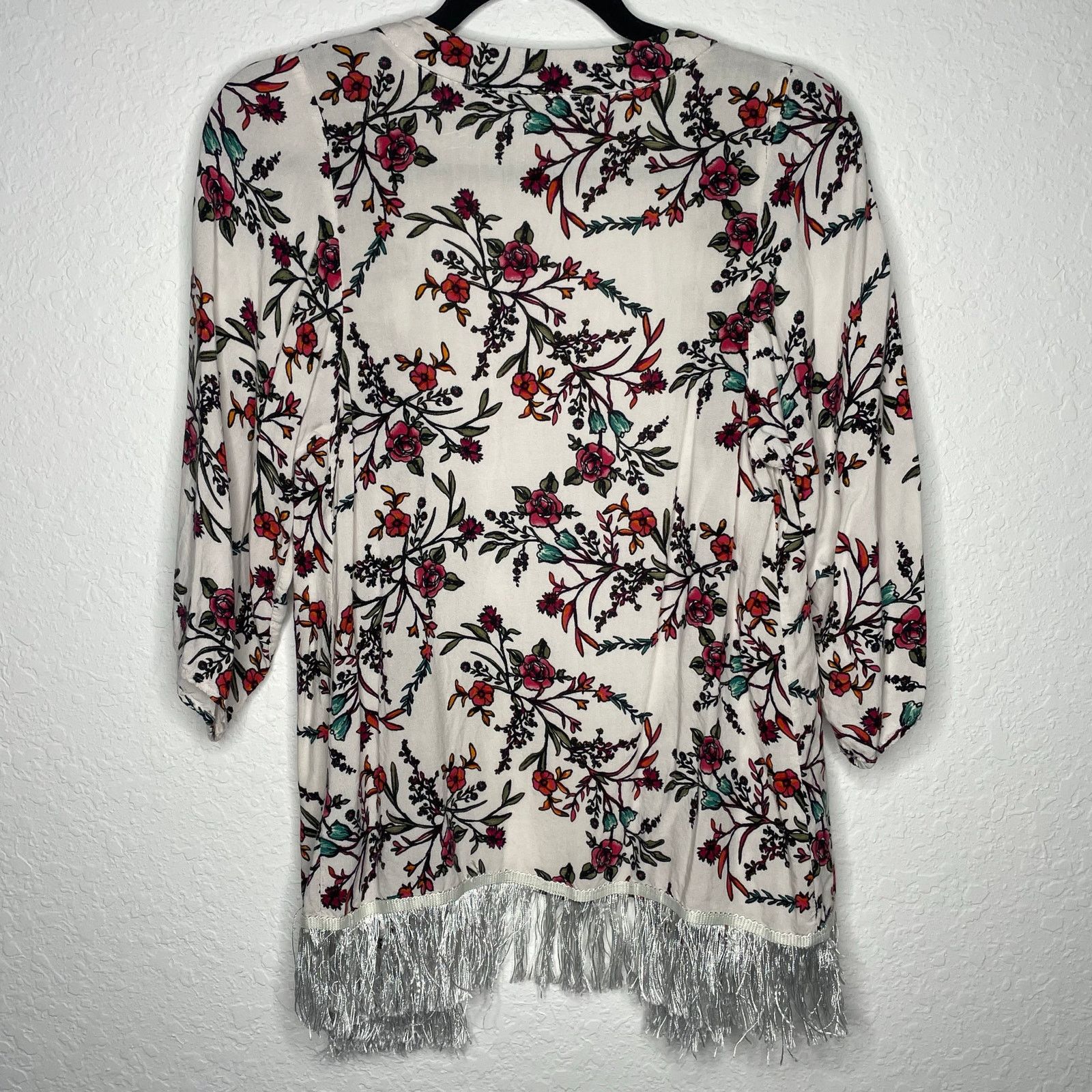 Other Nowadays Rayon Floral Cardigan Size L / US 10 / IT 46 - 4 Thumbnail