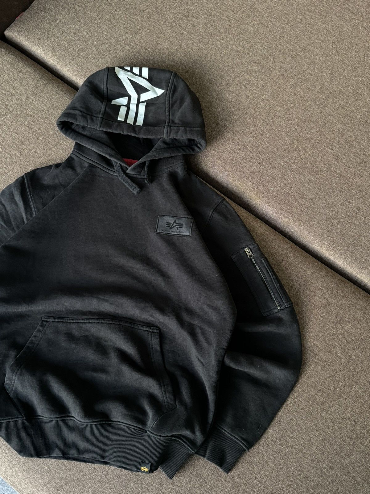 Alpha Industries Vintage Alpha Industries big logo hoodie Size US M / EU 48-50 / 2 - 11 Thumbnail