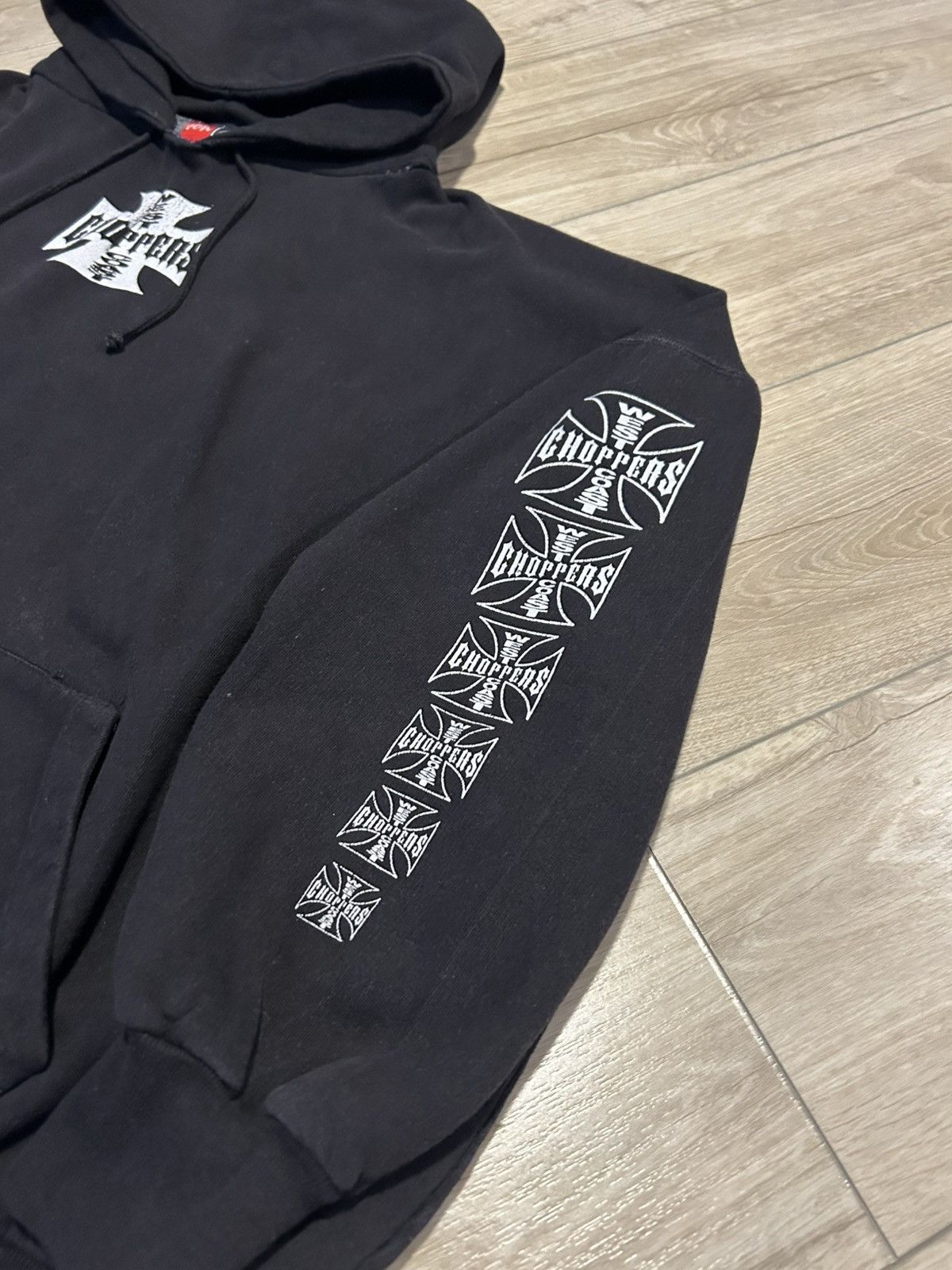 West Coast Choppers Vintage West Coast Chopper Classic Logo Pullover Hoodie Size US XL / EU 56 / 4 - 4 Thumbnail