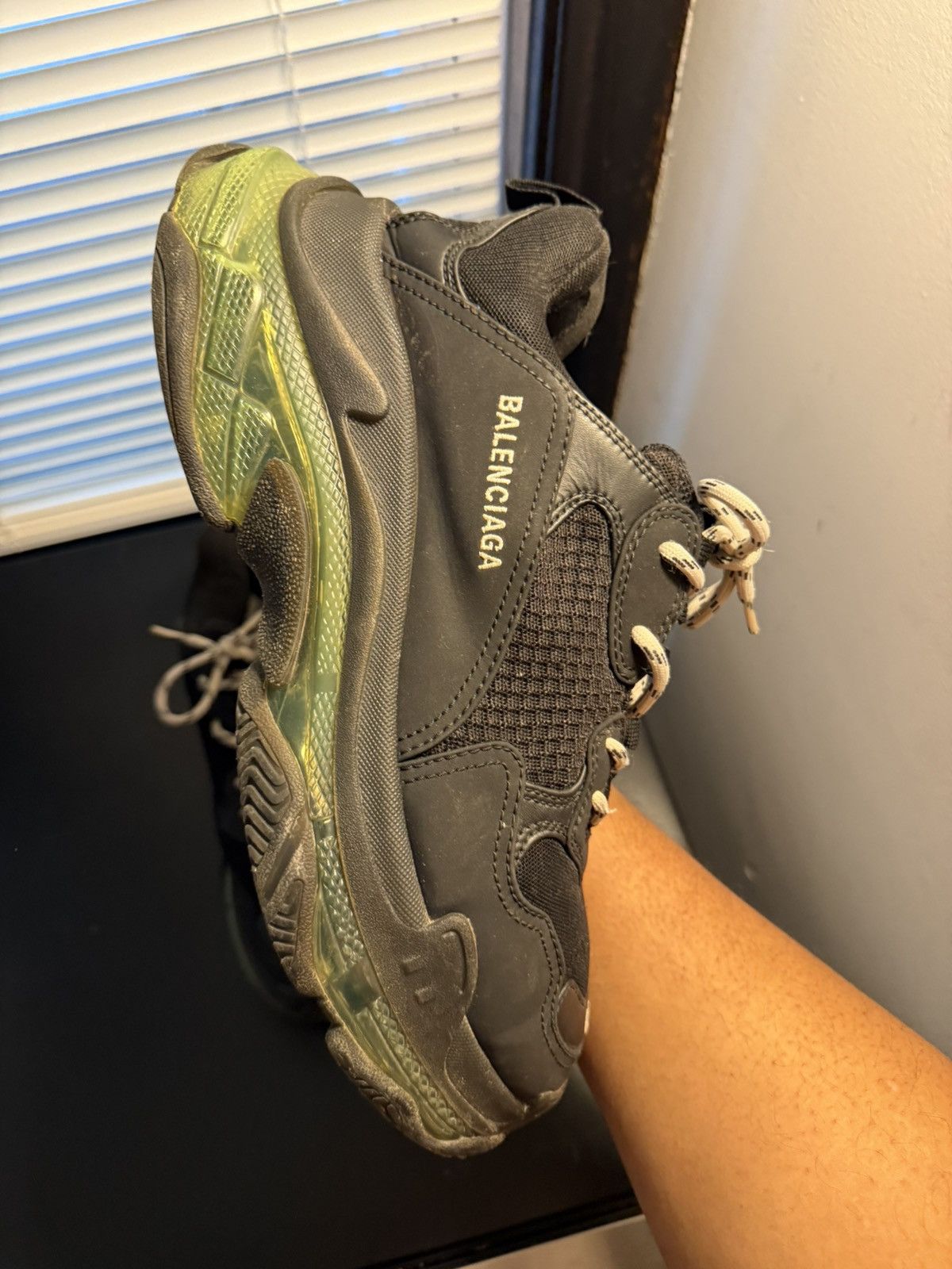 Balenciaga Balenciaga Triple S Black Green Sole Size 11 US / 44 EU Size US 11 / EU 44 - 8 Thumbnail