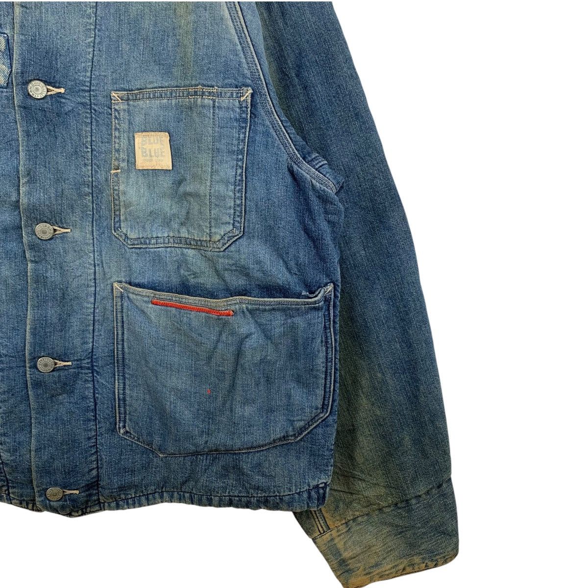 Blue Blue Japan × Japanese Brand BLUE x We Never Change By Seilin Japanese Brand Jeans Jacket Size US L / EU 52-54 / 3 - 6 Thumbnail