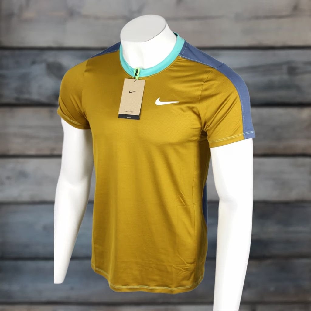 Nike VINTAGE Nike Men's Court Advantage Dri-Fit Tennis Shirt Zip Slim Large Tall DR6510 Size US L / EU 52-54 / 3 - 1 Thumbnail