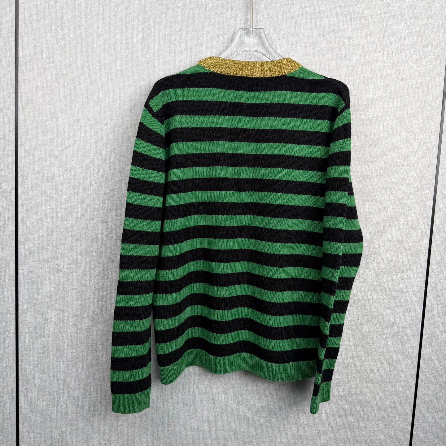 Gucci Gucci Green Striped Cat Sweater Size US S / EU 44-46 / 1 - 2 Thumbnail