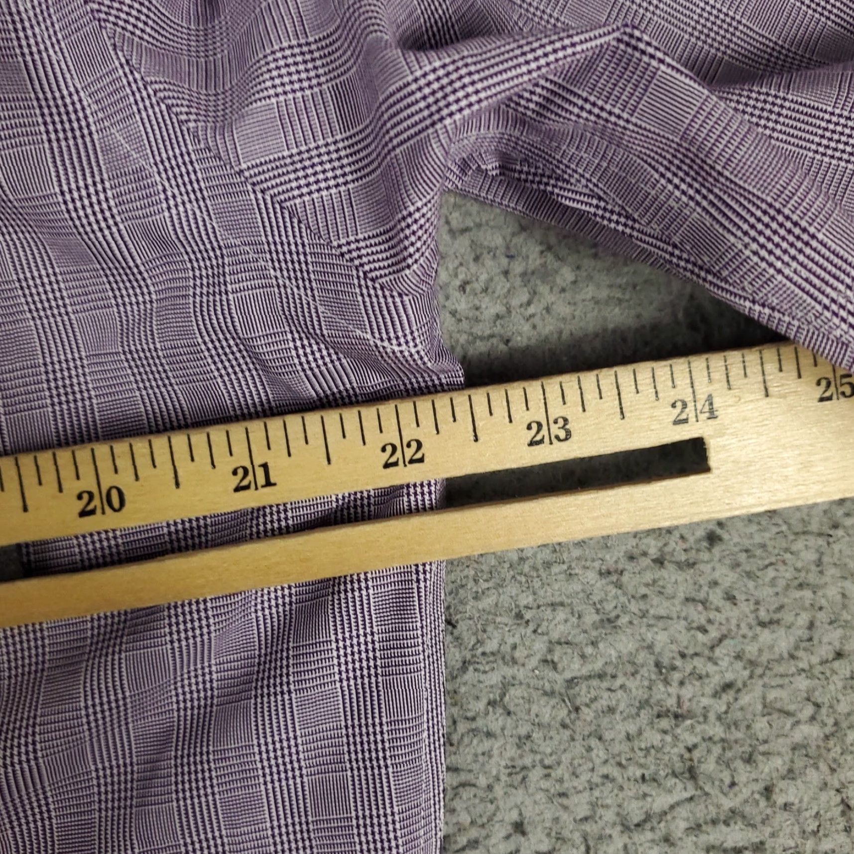 Brooks Brothers Brooks Brothers Shirt Mens 15.5 Purple Plaid Regent Button Up Long Sleeve Cotton Non-Iron Pockets Size 40R - 5 Thumbnail