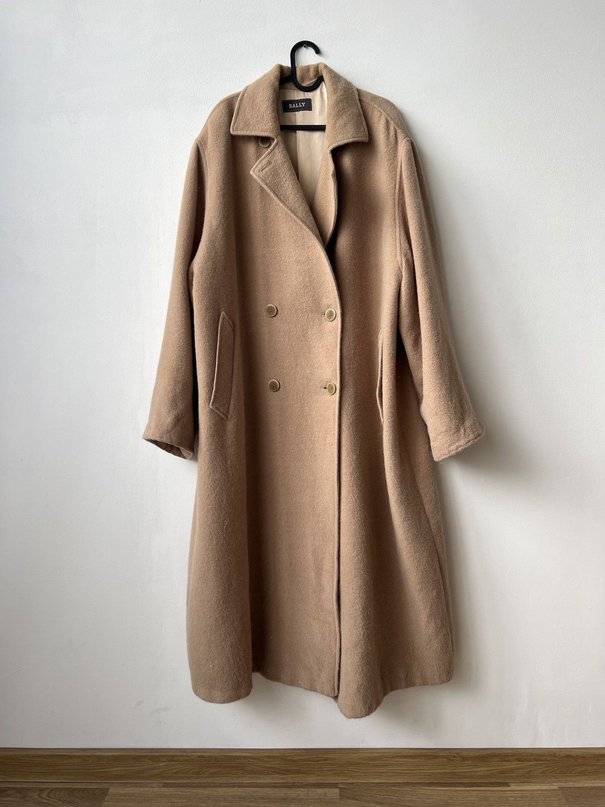 Bally Vintage BALLY Wool Beige Oversized Overcoat Size XL Size US XXL / EU 58 / 5 - 4 Thumbnail