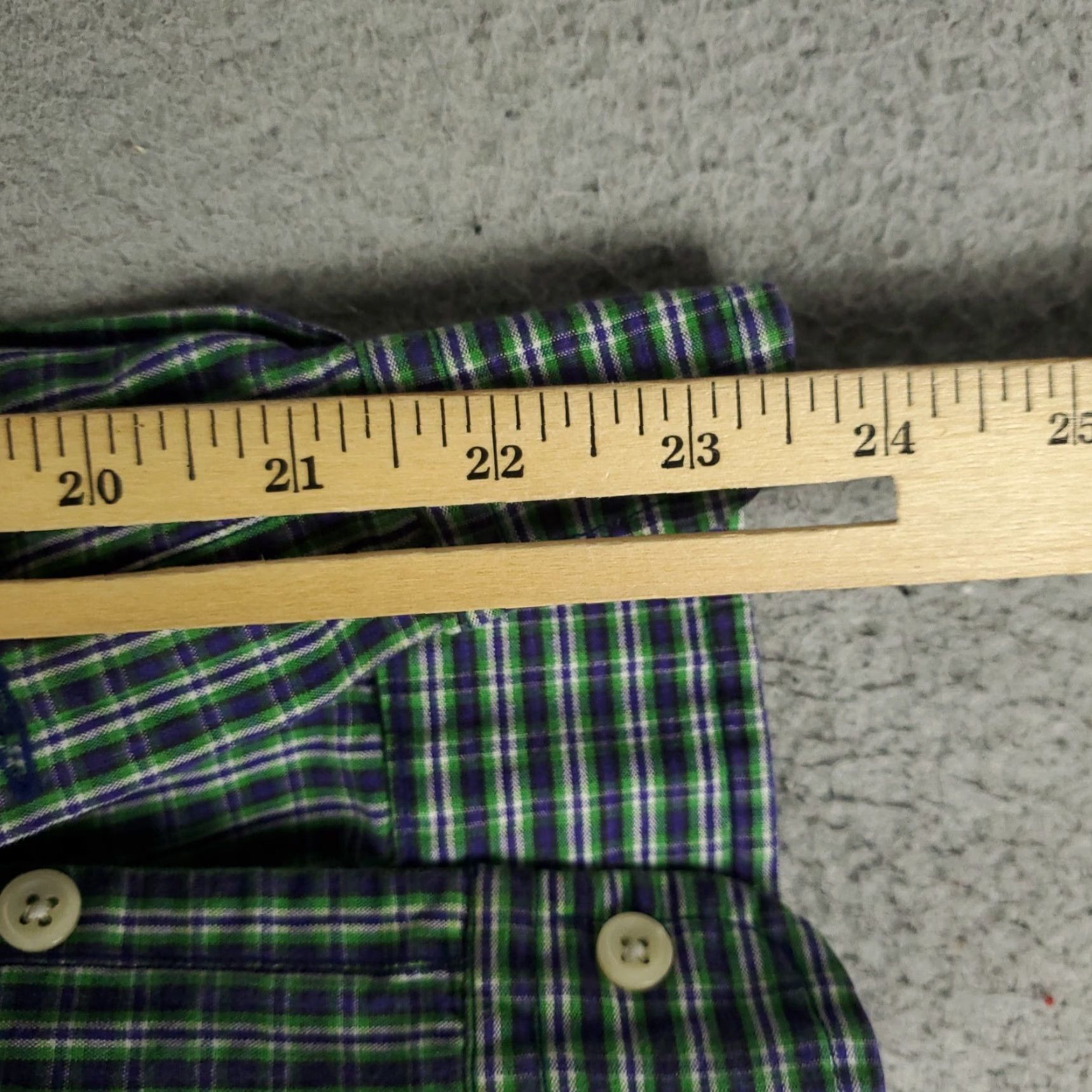 Ralph Lauren Ralph Lauren Plaid Button-Up Shirt Mens Large Green Long Sleeve Casual Size US L / EU 52-54 / 3 - 6 Thumbnail