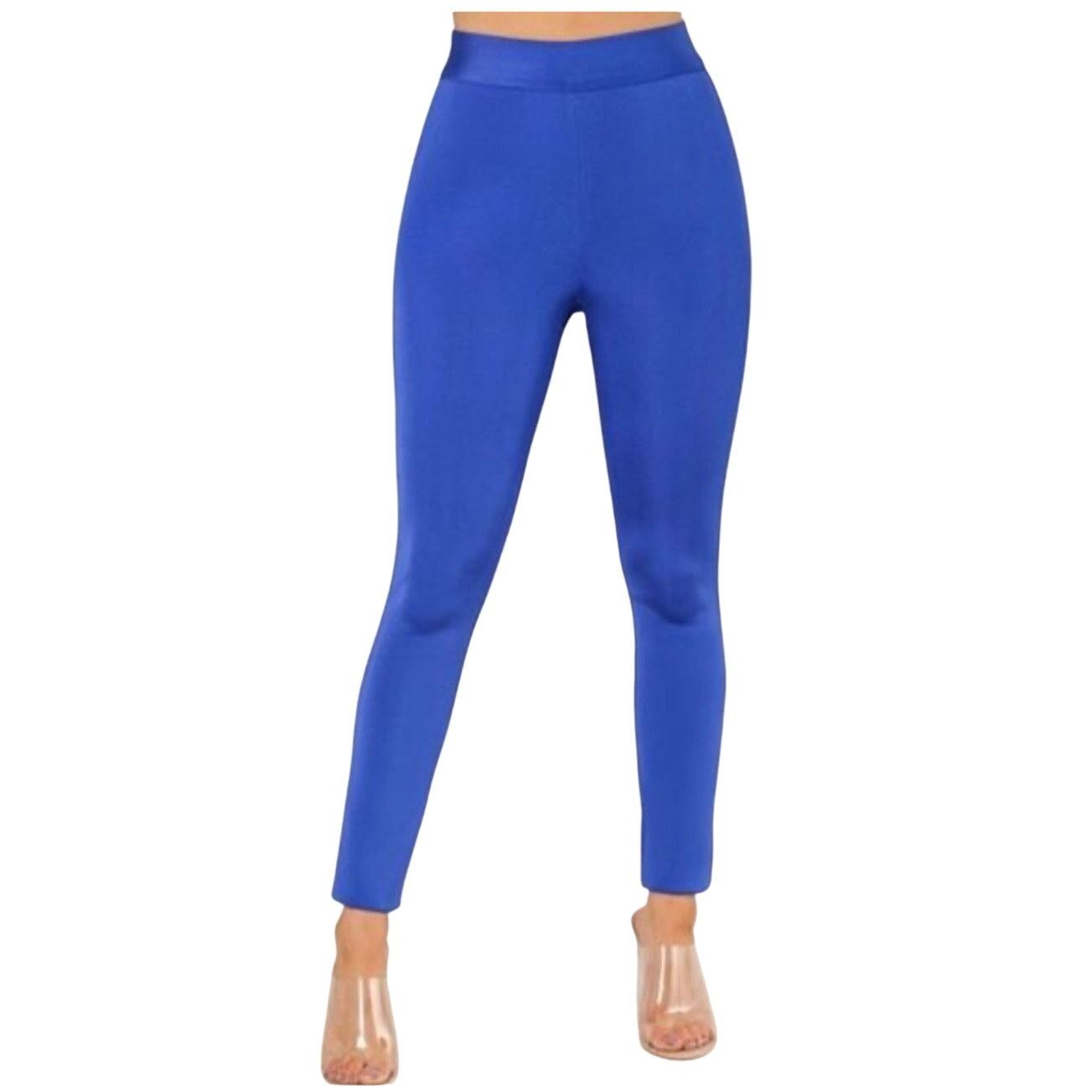 WOW Couture Wow Couture Royal Blue Bandage Ankle Pants size M Size 30" / US 8 / IT 44 - 1 Thumbnail