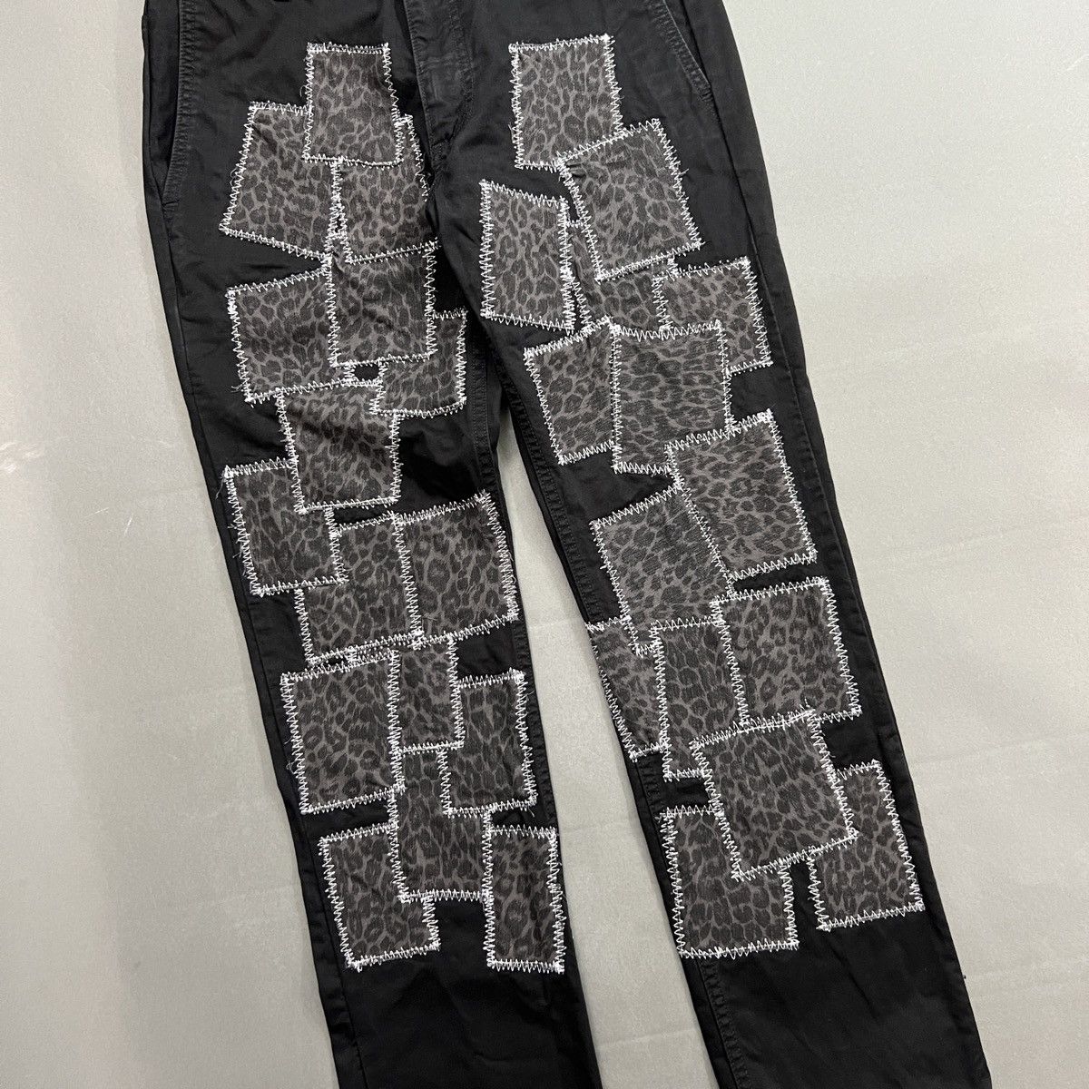 Levi's DENIM COWBOY Leopard Print Patched Jeans Size US 32 / EU 48 - 4 Thumbnail