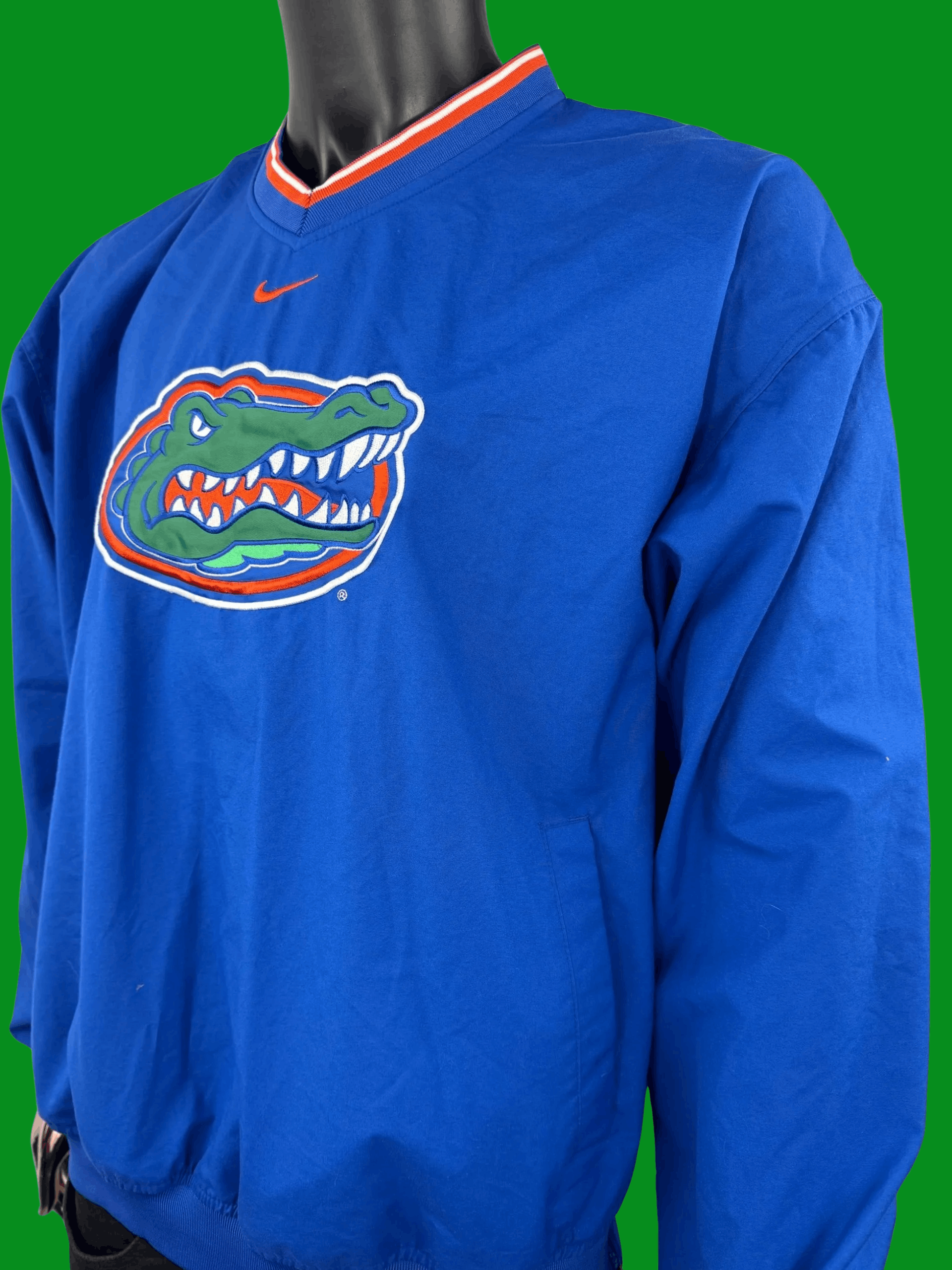 Nike VTG Nike Florida Gators V-Neck Pullover Windbreaker Jacket Size US L / EU 52-54 / 3 - 2 Thumbnail
