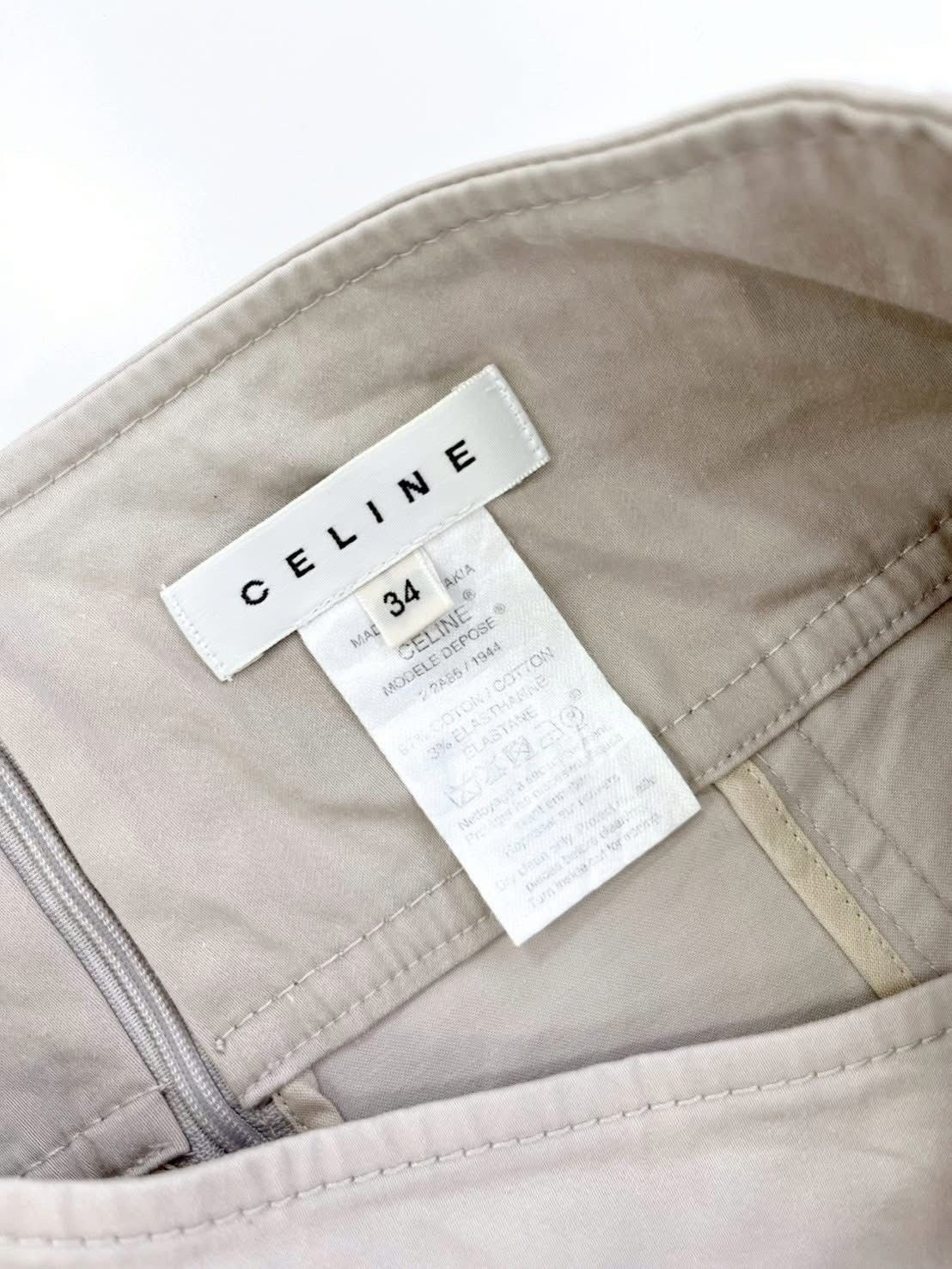 Celine Vintage Celine Belt Skirt Size 26" / US 2 / IT 38 - 6 Thumbnail