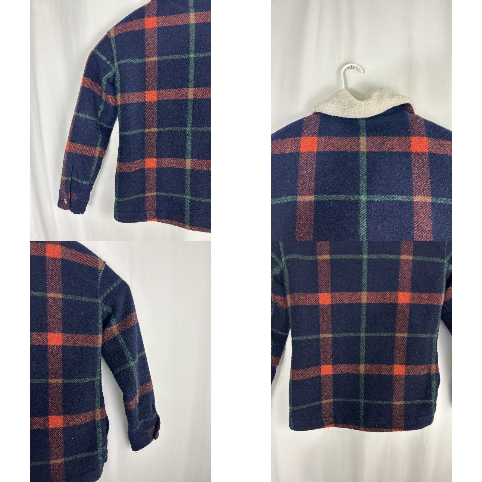 Superdry Superdry The Co Lamber Plaid Wool Polyester Jacket Women's 4 Blue Red Green중 Size S / US 4 / IT 40 - 9 Thumbnail