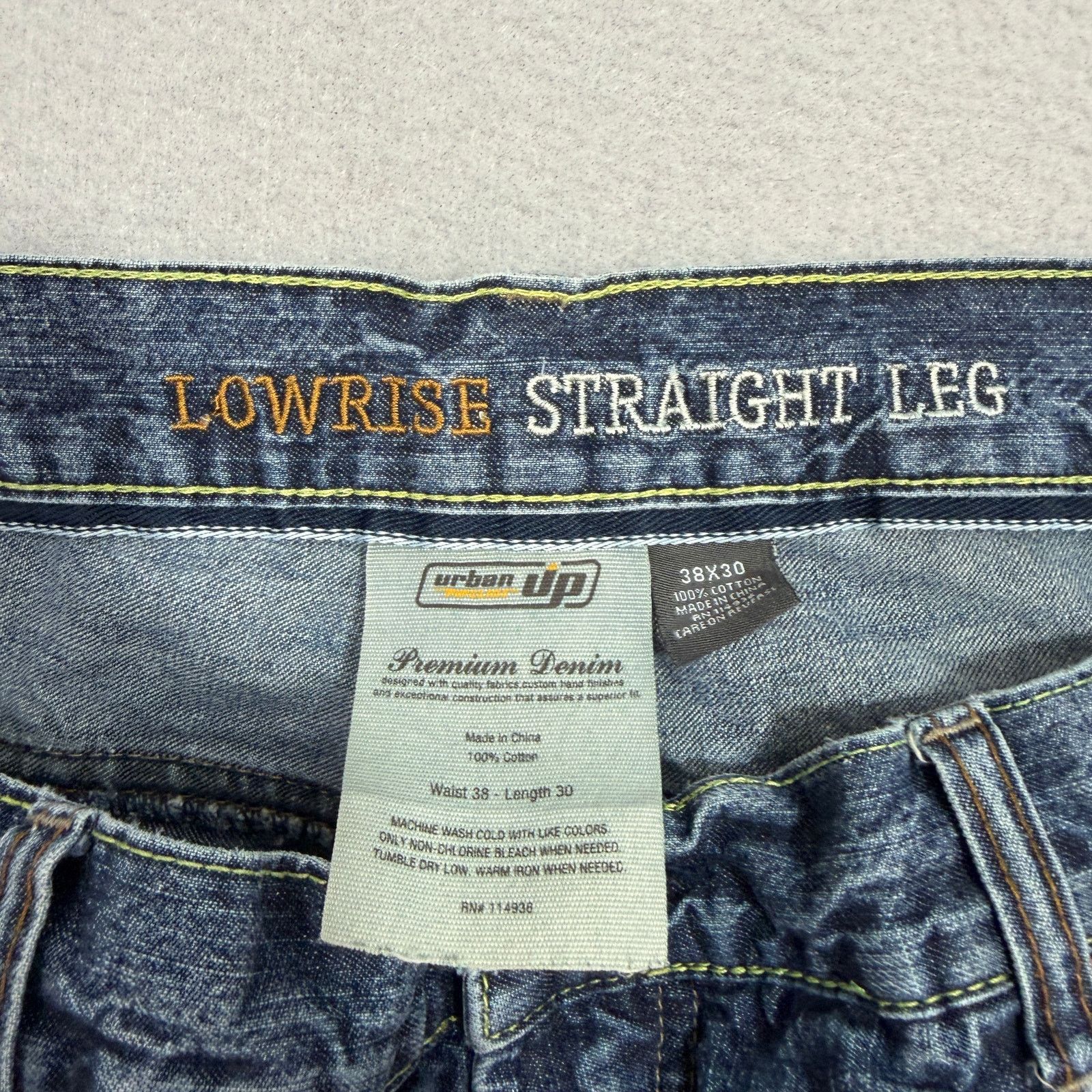 Vintage Vintage Urban Pipeline Low Rise Straight Leg Jeans 38x30 Size US 38 / EU 54 - 3 Thumbnail