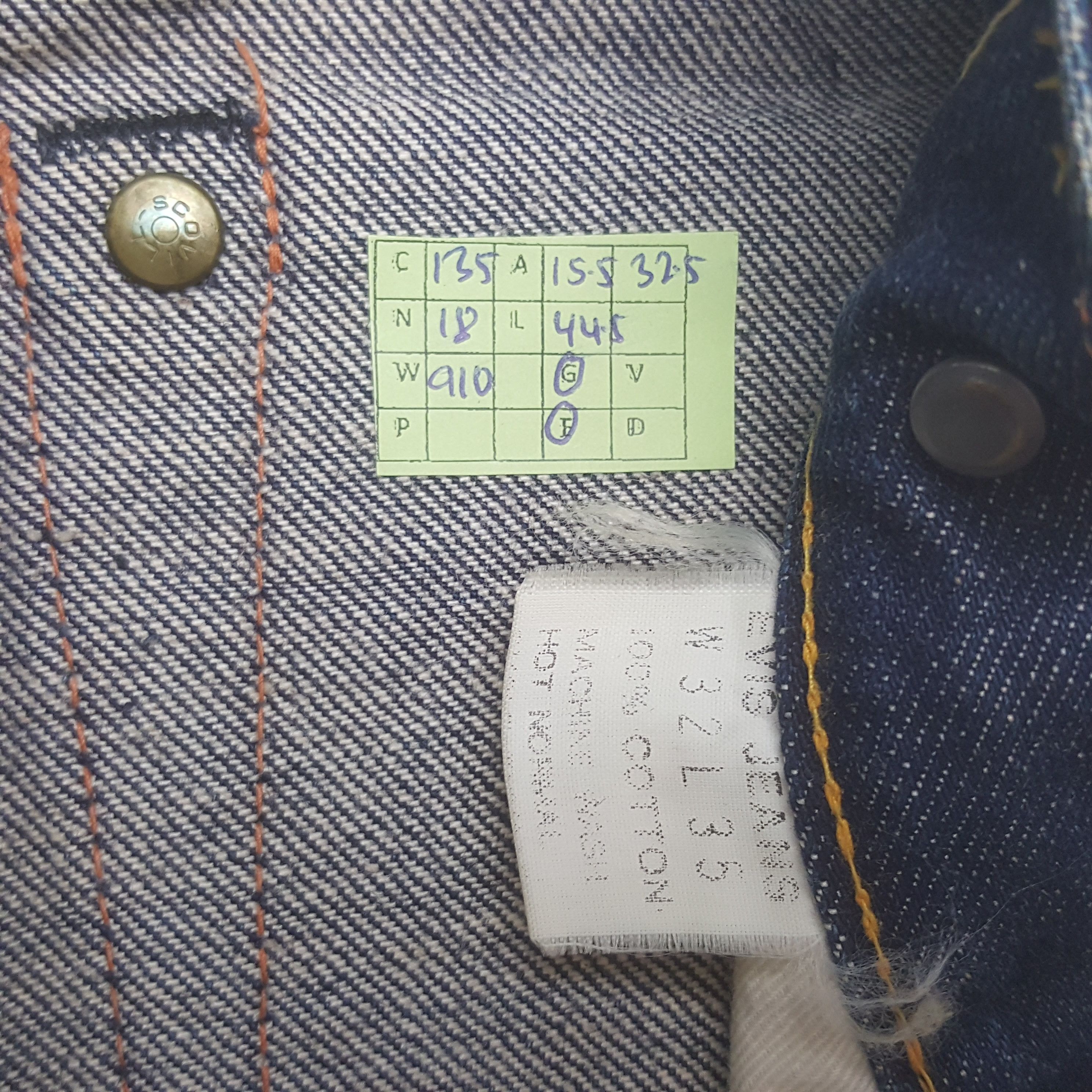 Japanese Brand Vintage Evis Japanese Brand Daicock Custom Art Denim Jeans Size US 31 - 8 Thumbnail