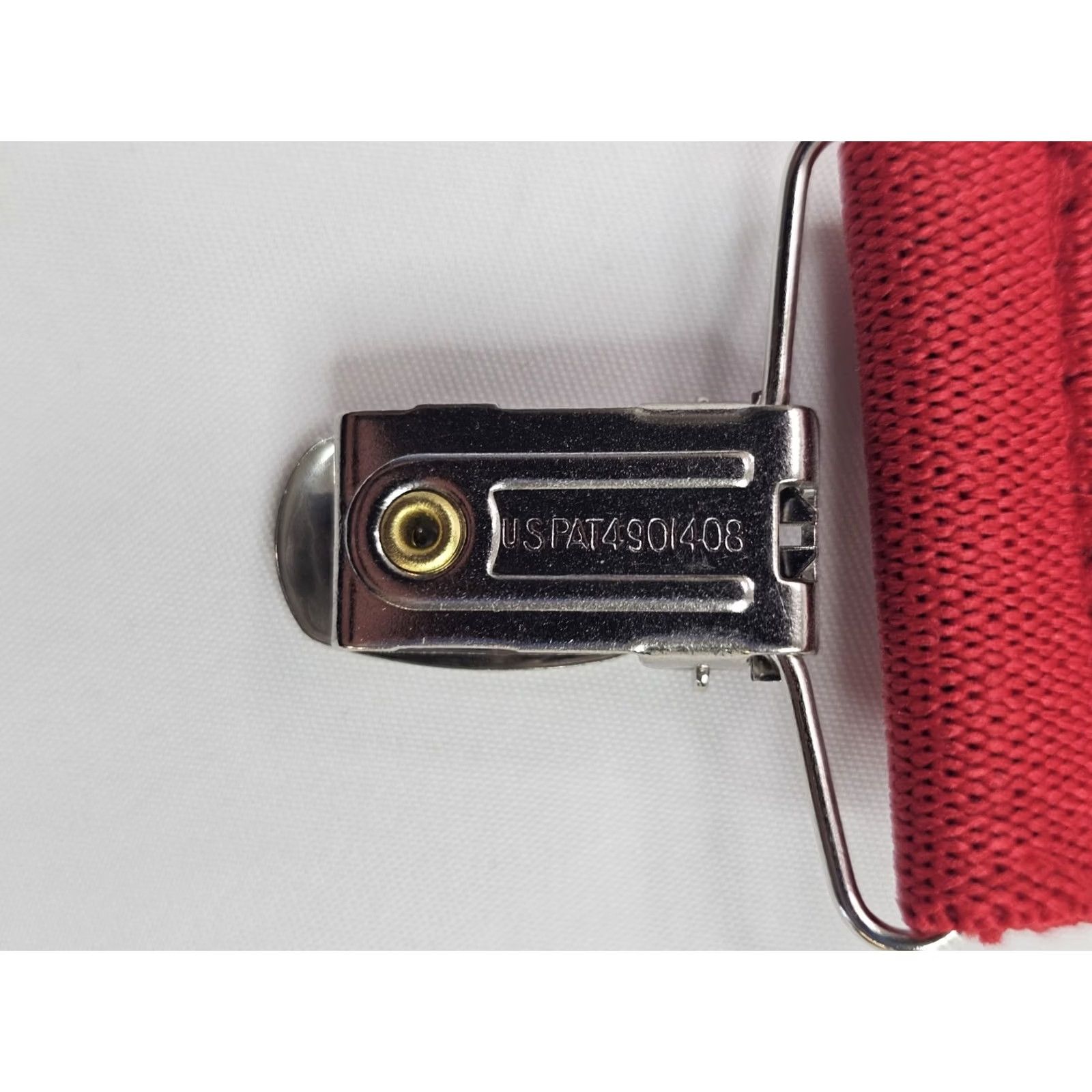 Vintage Hold Up Red Suspender Leather Elastic 1.5" W Y-Back Silver Clasp Mens Clip Vintage? No Size ONE SIZE - 6 Thumbnail