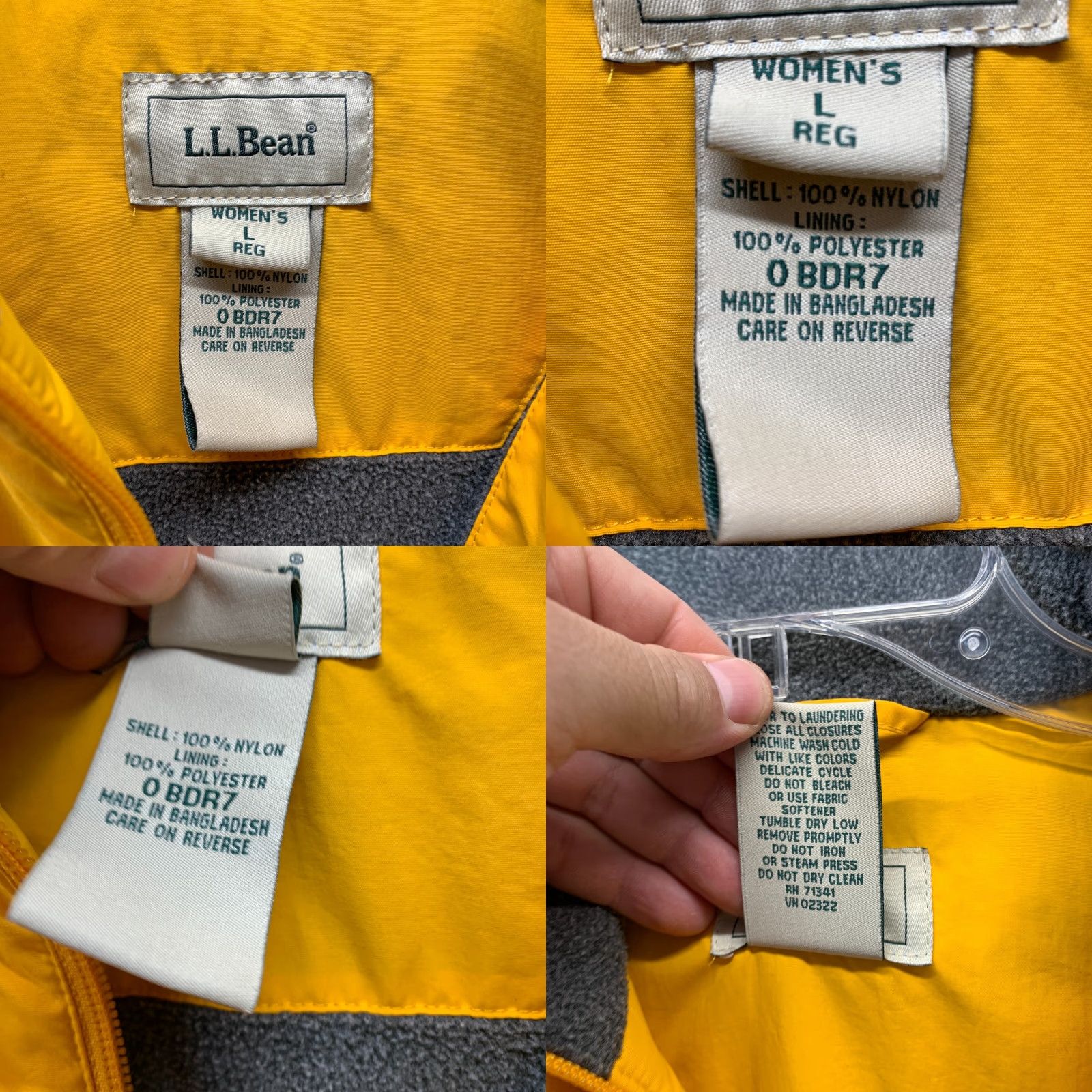 Vintage VINTAGE L.L.Bean Vest Womens Large Gold Yellow Zip Up Nylon Fleece Lined Ladies Size L / US 10 / IT 46 - 8 Thumbnail