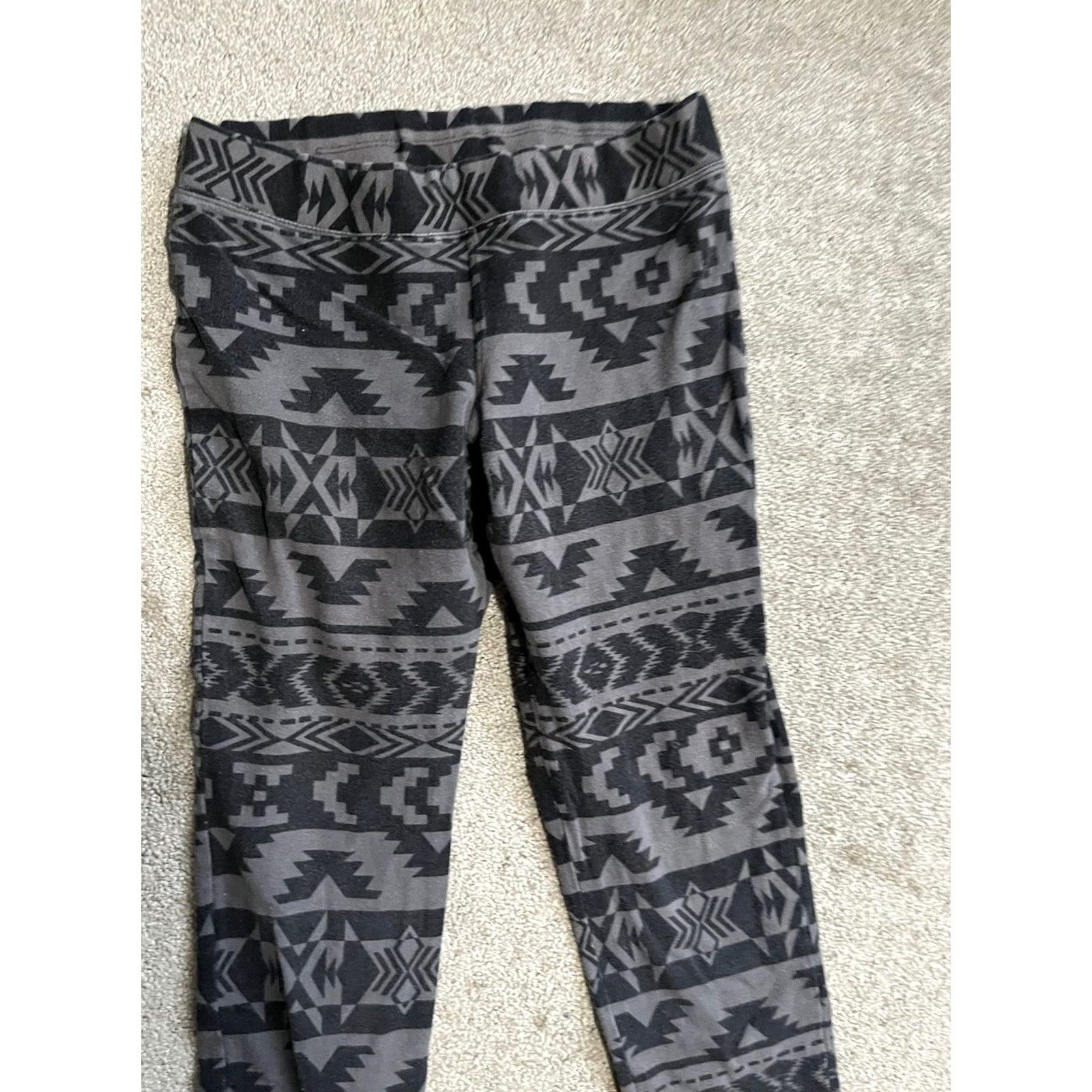 Express Express Leggings Women Black Aztec Print Stretch Ankle XS Size Exercise Activewear Pants Size 26" / US 2 / IT 38 - 2 Thumbnail