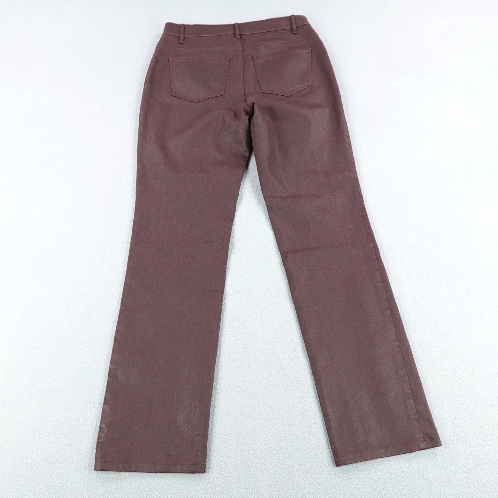 Vintage Lafayette 148 Pants Womens 0 Red Black Herringbone Print Slim Fit Straight Flex Pants Red Black Herringbone 0 Womens Lafayette 148 New York Size 25" / US 0 / IT 36 - 4 Thumbnail
