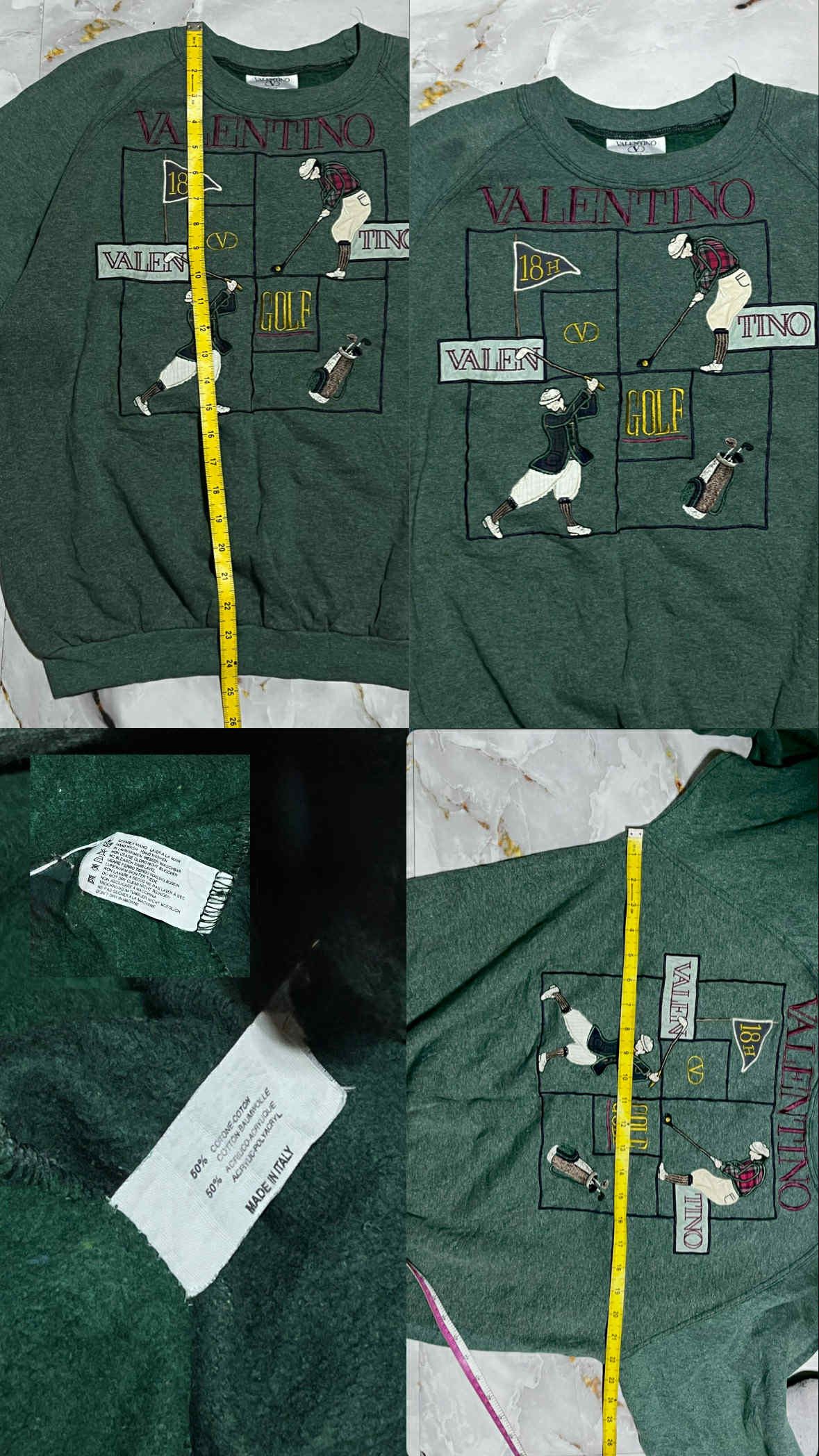Valentino RARE!Vintage Valentino Valentino Embroided Spellout Logo Size US M / EU 48-50 / 2 - 2 Thumbnail