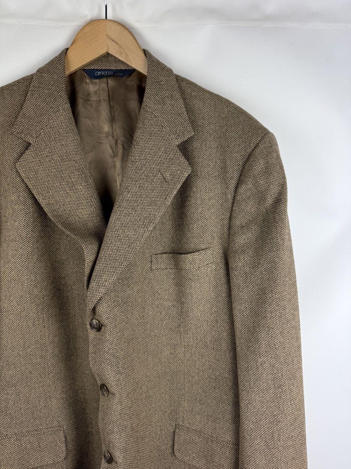 Polo Ralph Lauren Polo By Ralph Lauren Vintage Tweed Blazer Jacket Sportcoat Size 46R - 3 Thumbnail