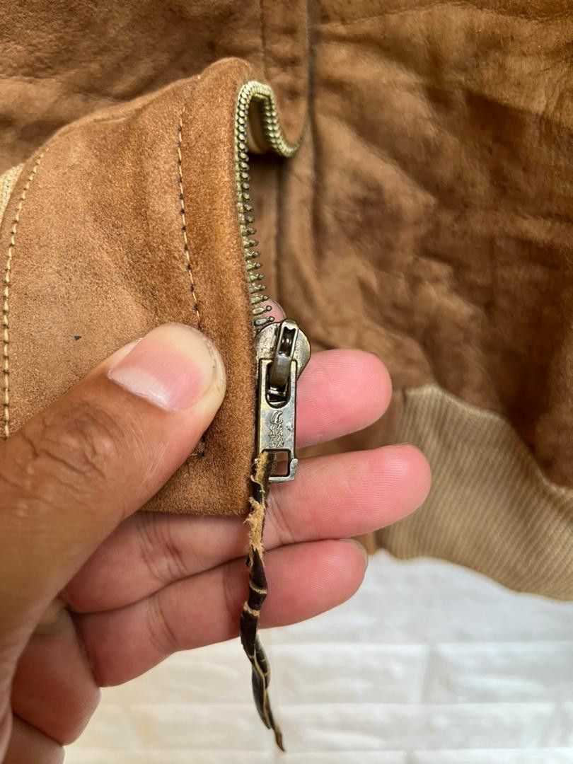 Vintage Vintage 50s Oakbrook Crown Zipper Leather Jacket Size US L / EU 52-54 / 3 - 5 Thumbnail
