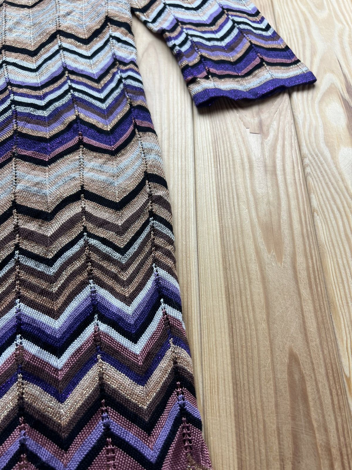 Missoni Missoni x Lindex Chevron Knit Long Cardigan Size M / US 6-8 / IT 42-44 - 4 Thumbnail