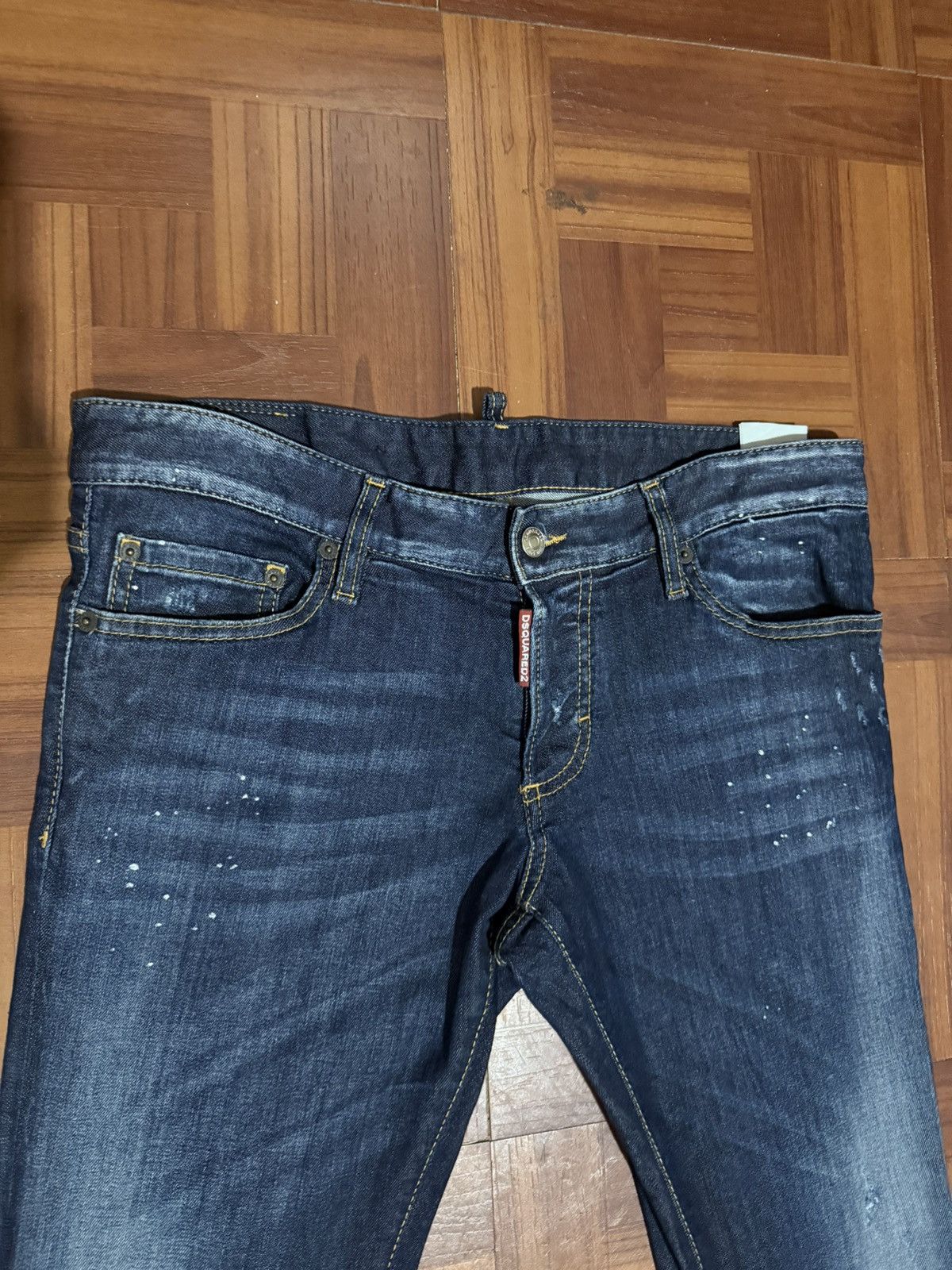 Designer × Dsquared2 DSquared2 Distressed Splattered jeans Size US 32 / EU 48 - 2 Thumbnail