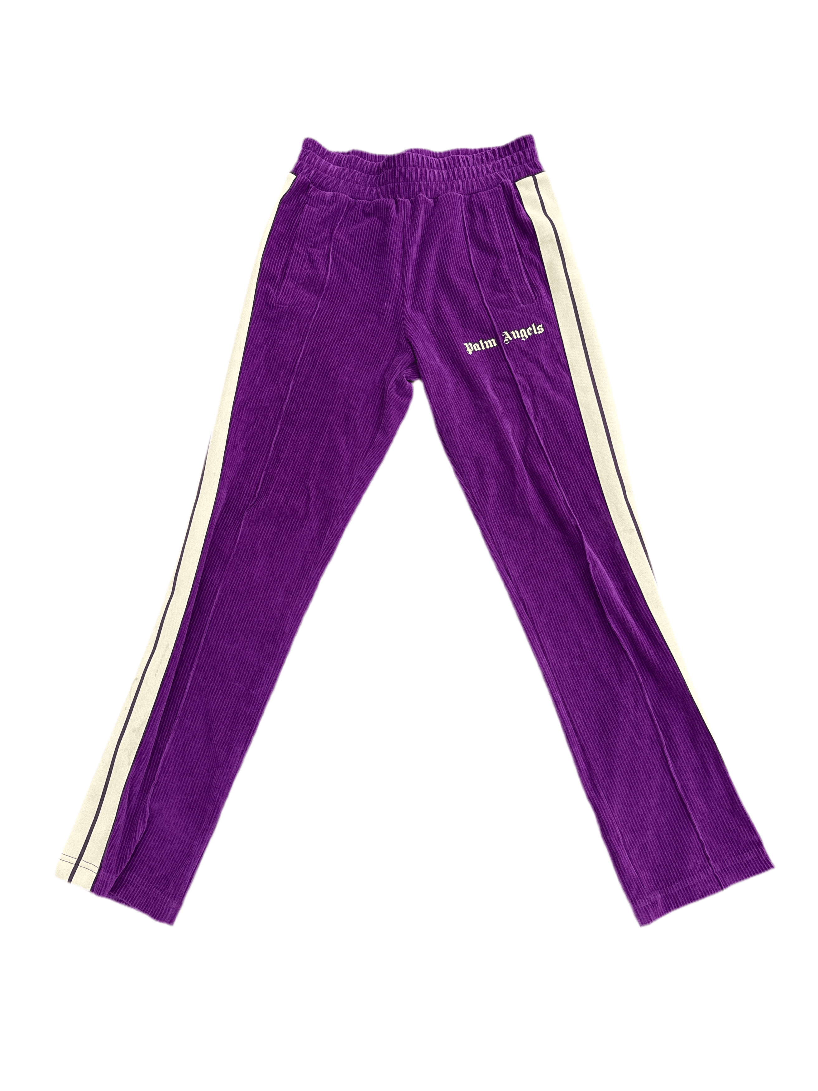 Palm Angels Palm Angels Corduroy Fleece Track Pants Purple / Size Small Size US 30 / EU 46 - 1 Thumbnail