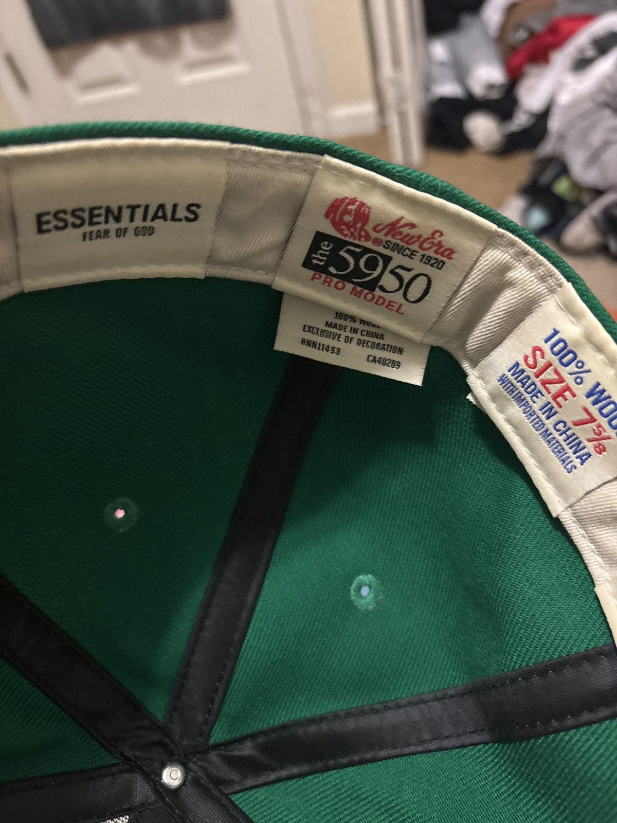 Fear of God Essentials Fitted 7 5/8 Green