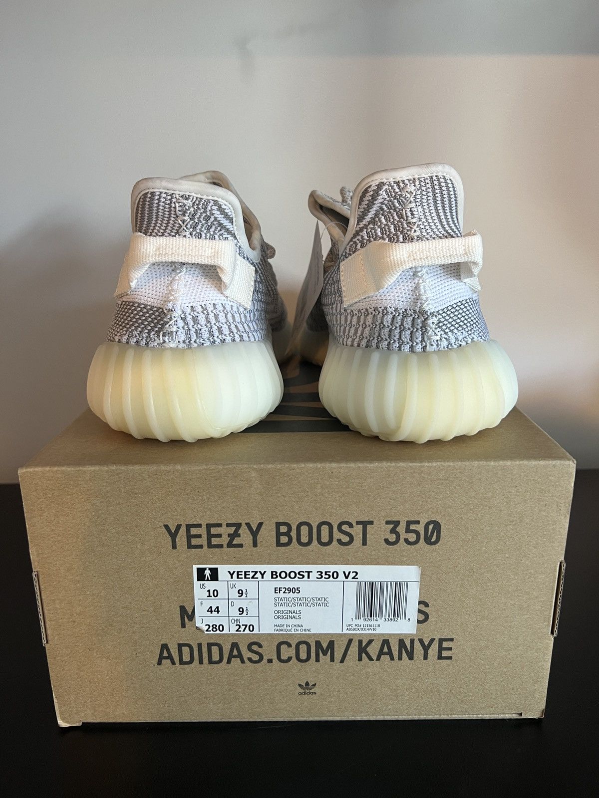 Adidas YEEZY BOOST 350 V2 STATIC Size US 10 / EU 43 - 4 Thumbnail