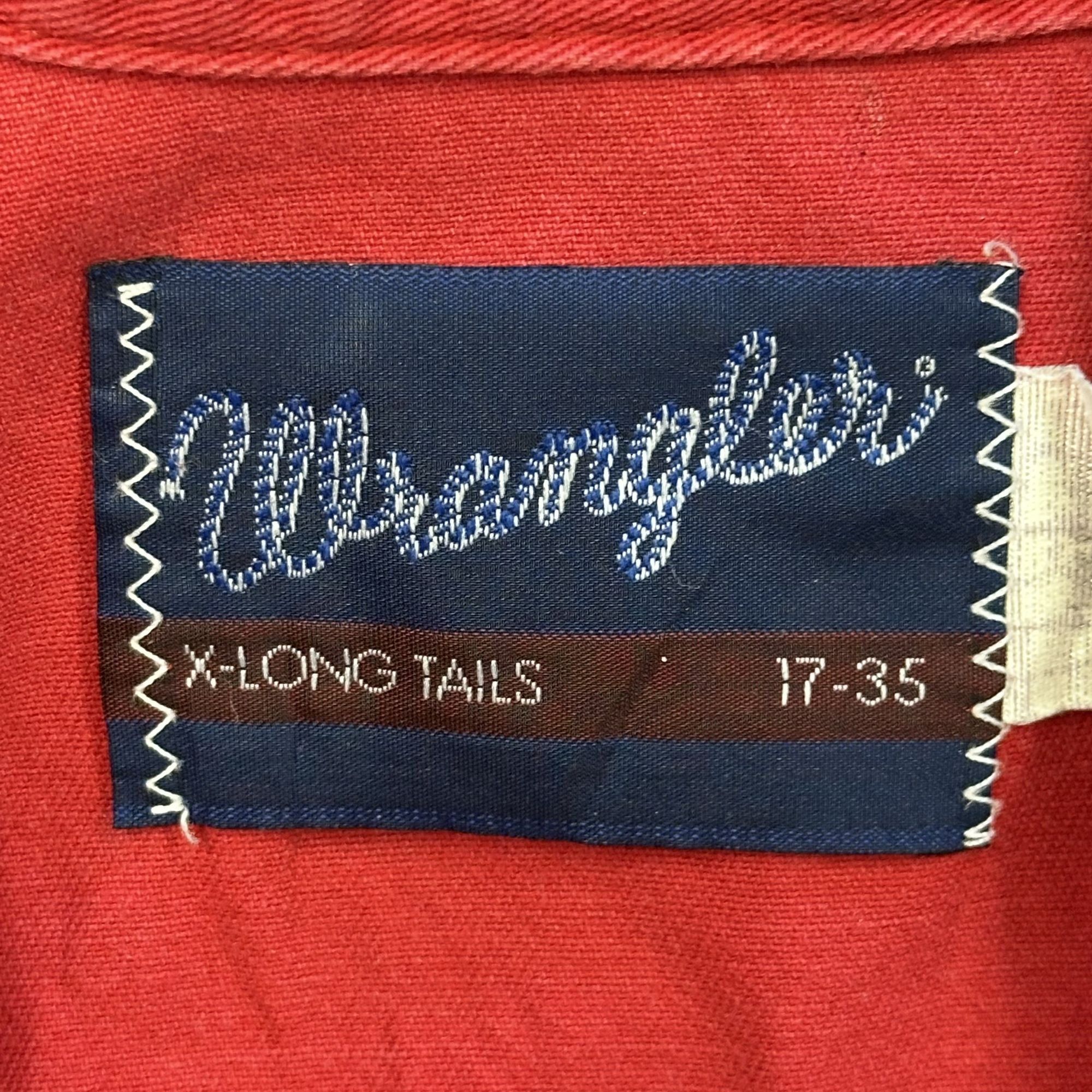 Wrangler Wrangler Mens Red Western Button-Up Shirt Y-Long Tails 17-35 Size US L / EU 52-54 / 3 - 3 Thumbnail