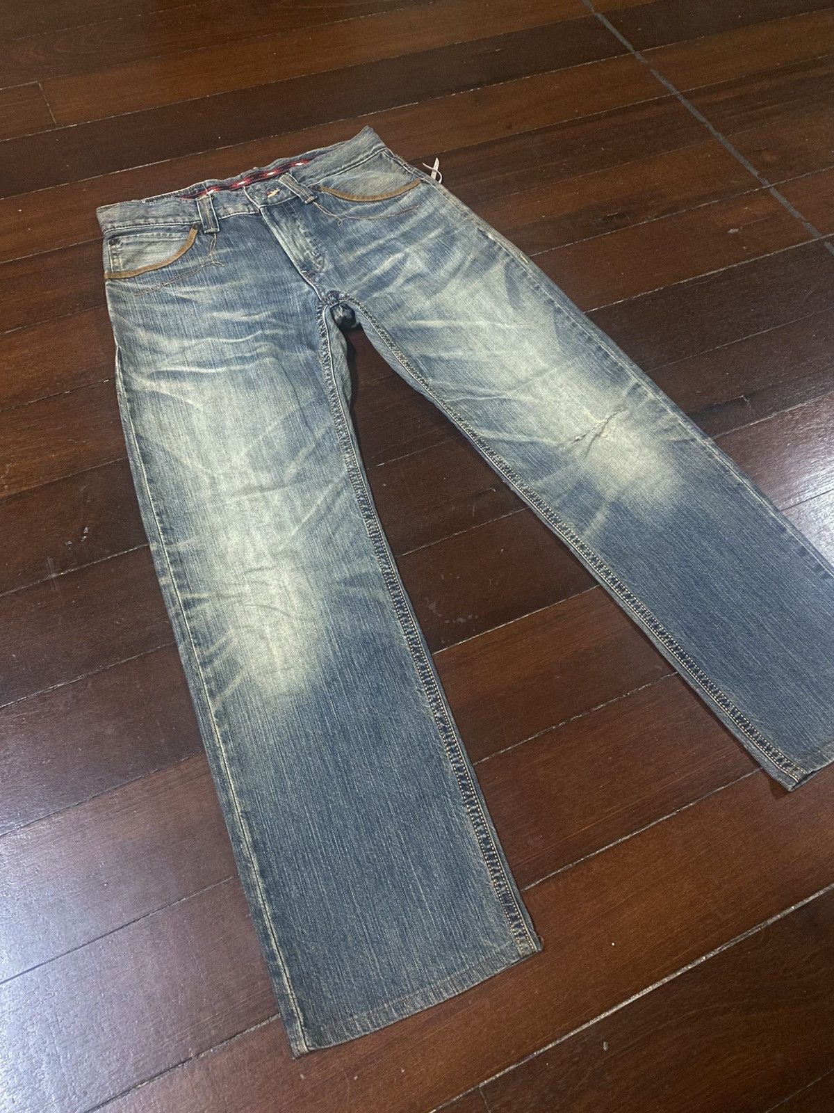Edwin Edwin exclusive vintage mud wash flare rusty distressed Size US 33 - 7 Thumbnail